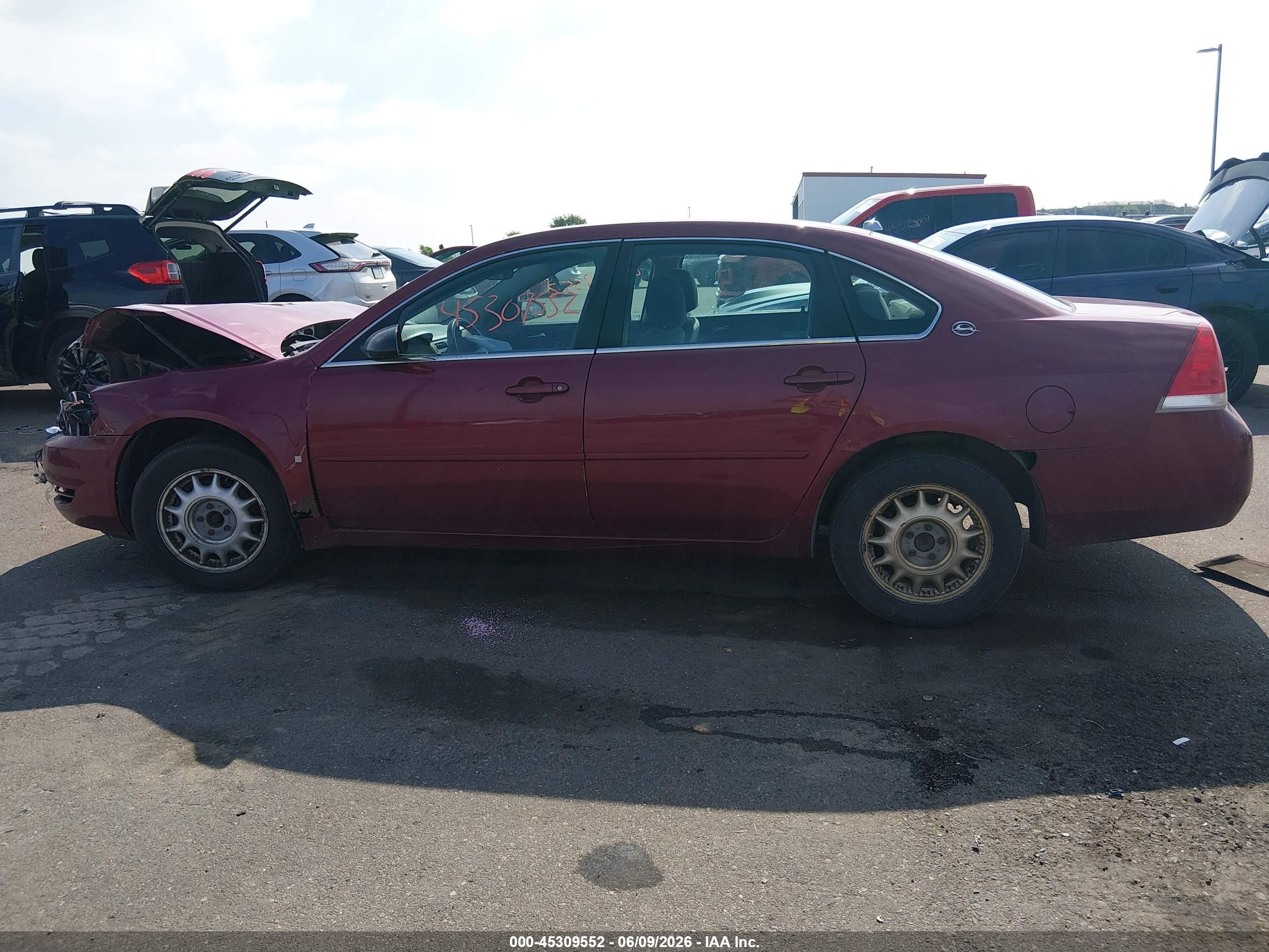 2006 Chevrolet Impala Lt Burgundy vin: 2G1WT55K269415644