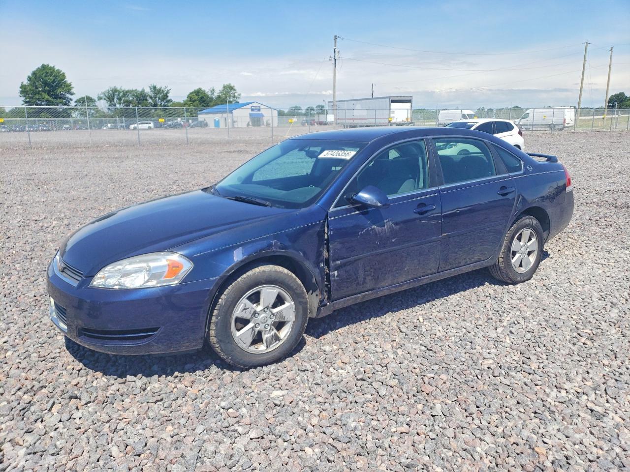 2007 Chevrolet Impala Lt Синий vin: 2G1WT55K379184965