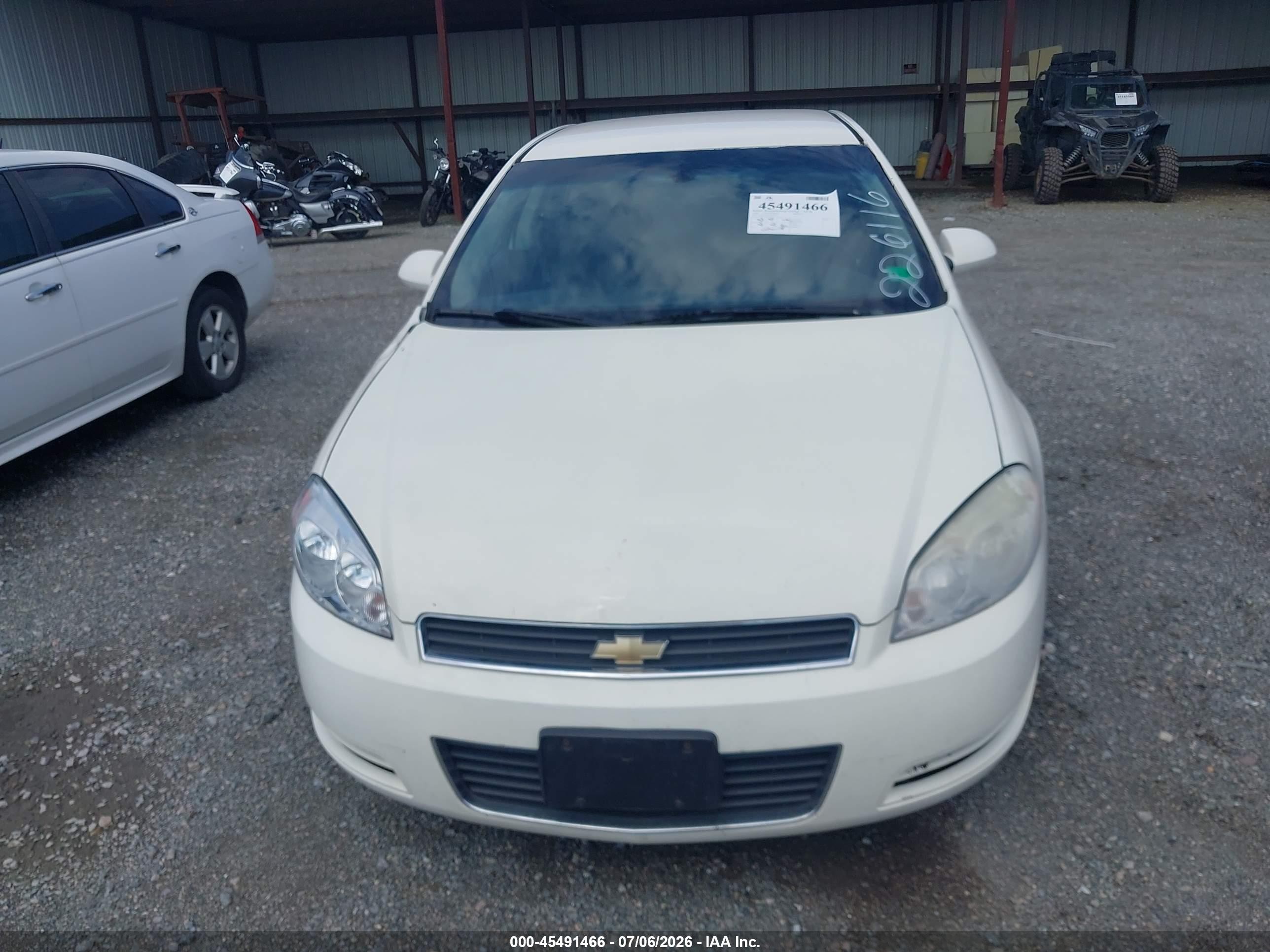 2008 Chevrolet Impala Lt White vin: 2G1WT55K581226116