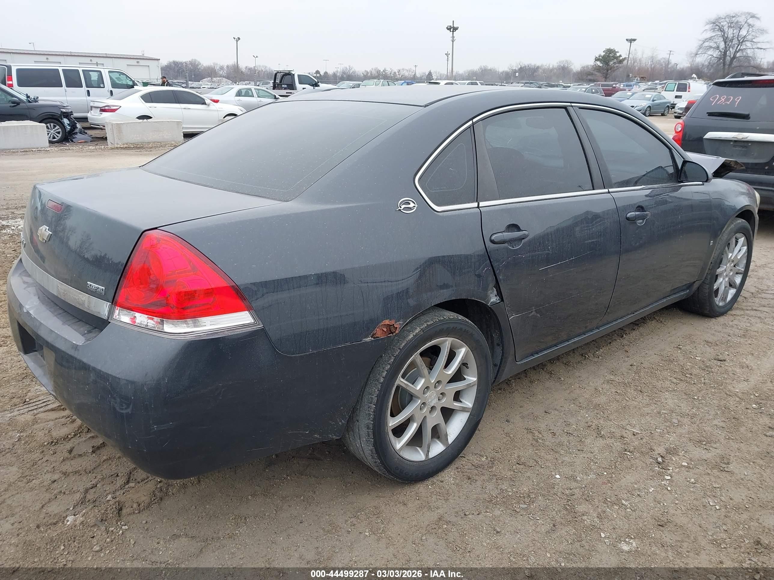 2008 Chevrolet Impala Lt Gray vin: 2G1WT55K581292553