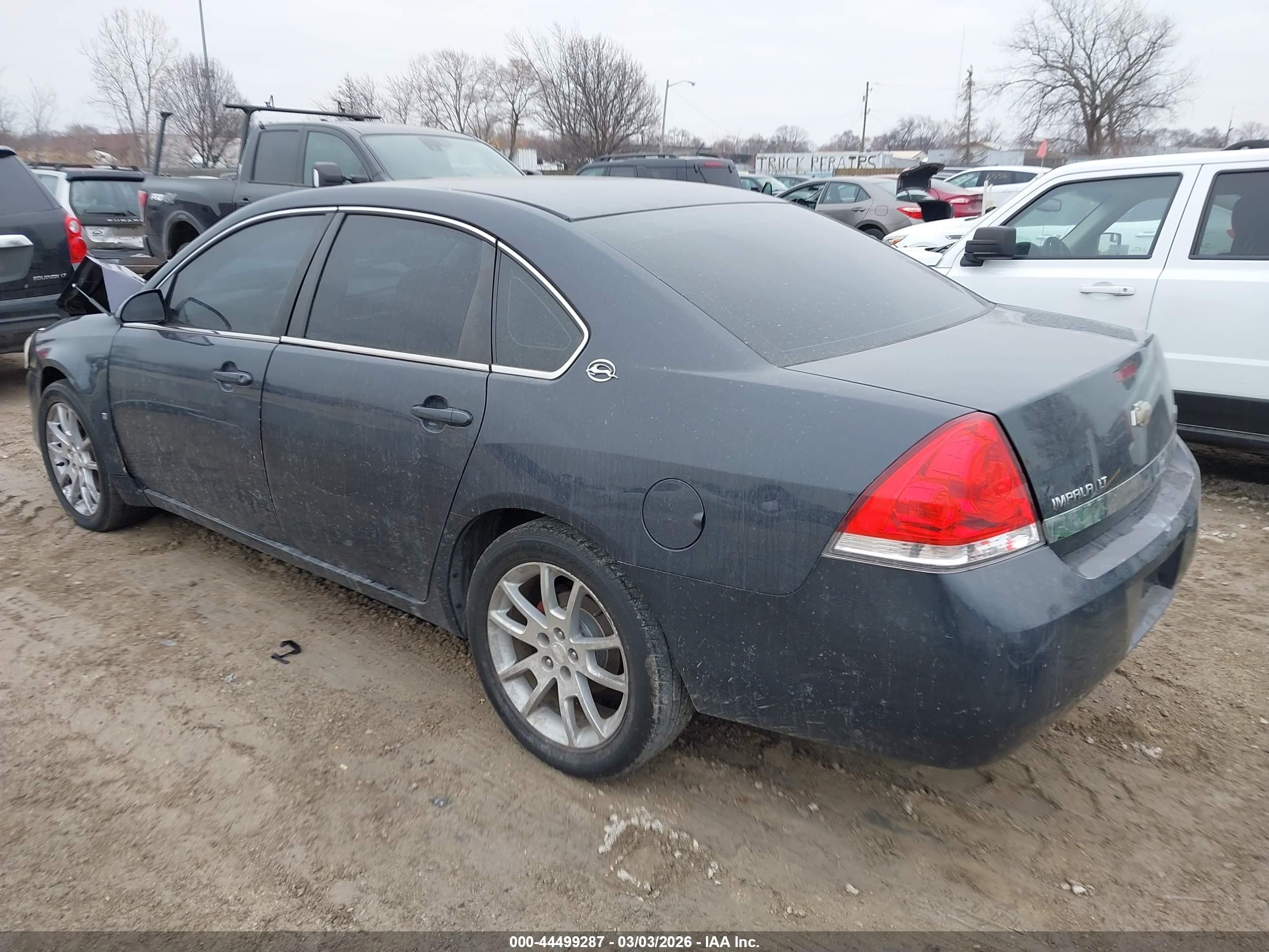 2008 Chevrolet Impala Lt Gray vin: 2G1WT55K581292553