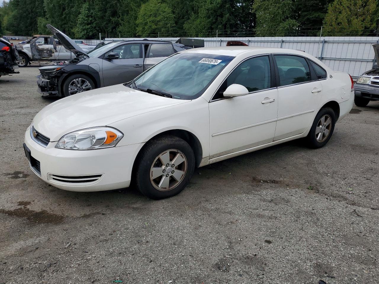 2007 Chevrolet Impala Lt White vin: 2G1WT55K679114702