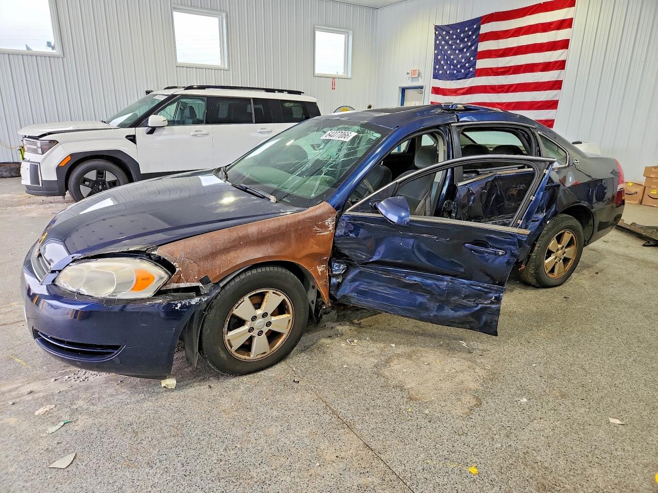 2007 Chevrolet Impala Lt Blue vin: 2G1WT55K779175833