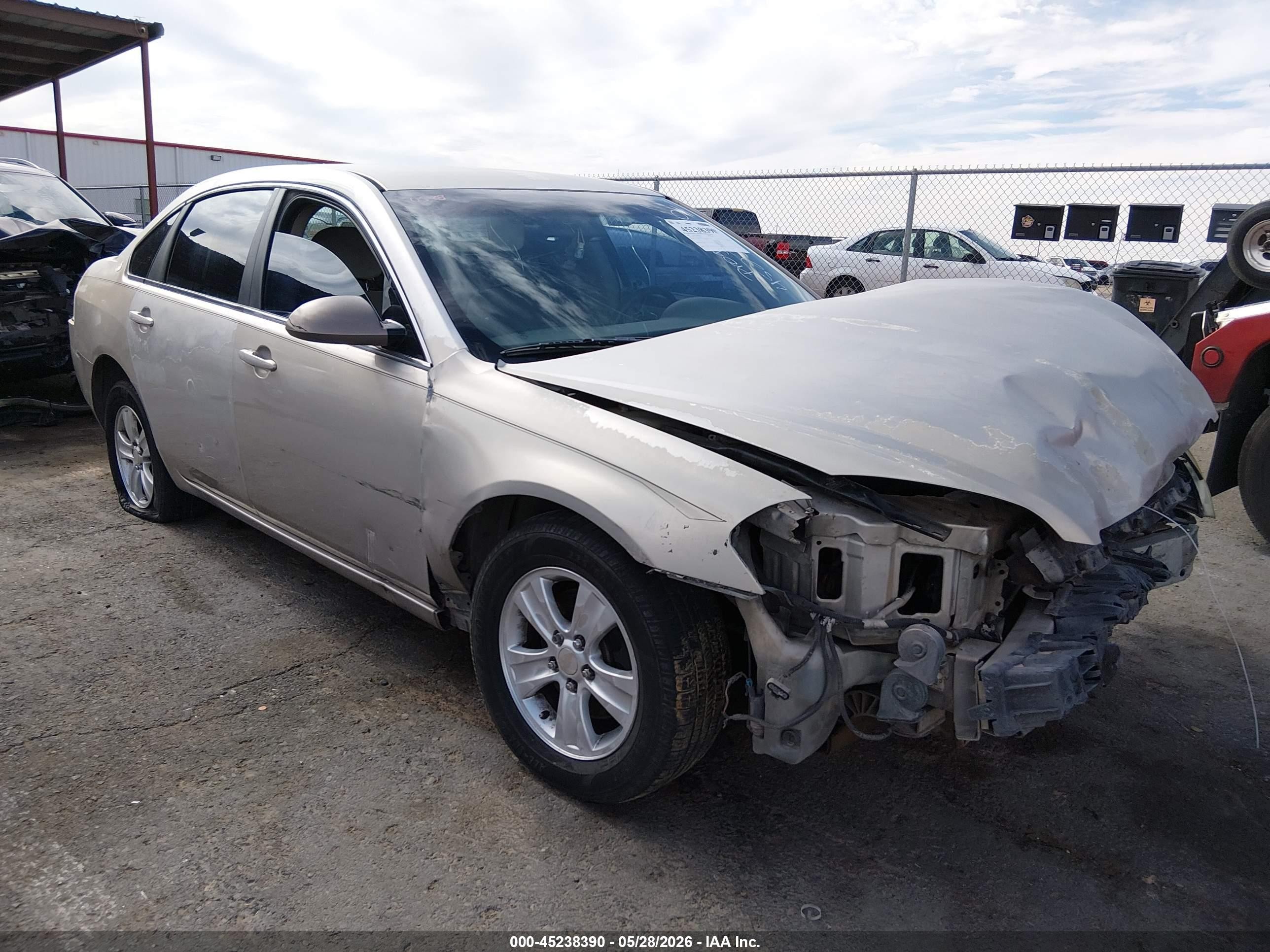 2008 Chevrolet Impala Lt Gold vin: 2G1WT55K781269372