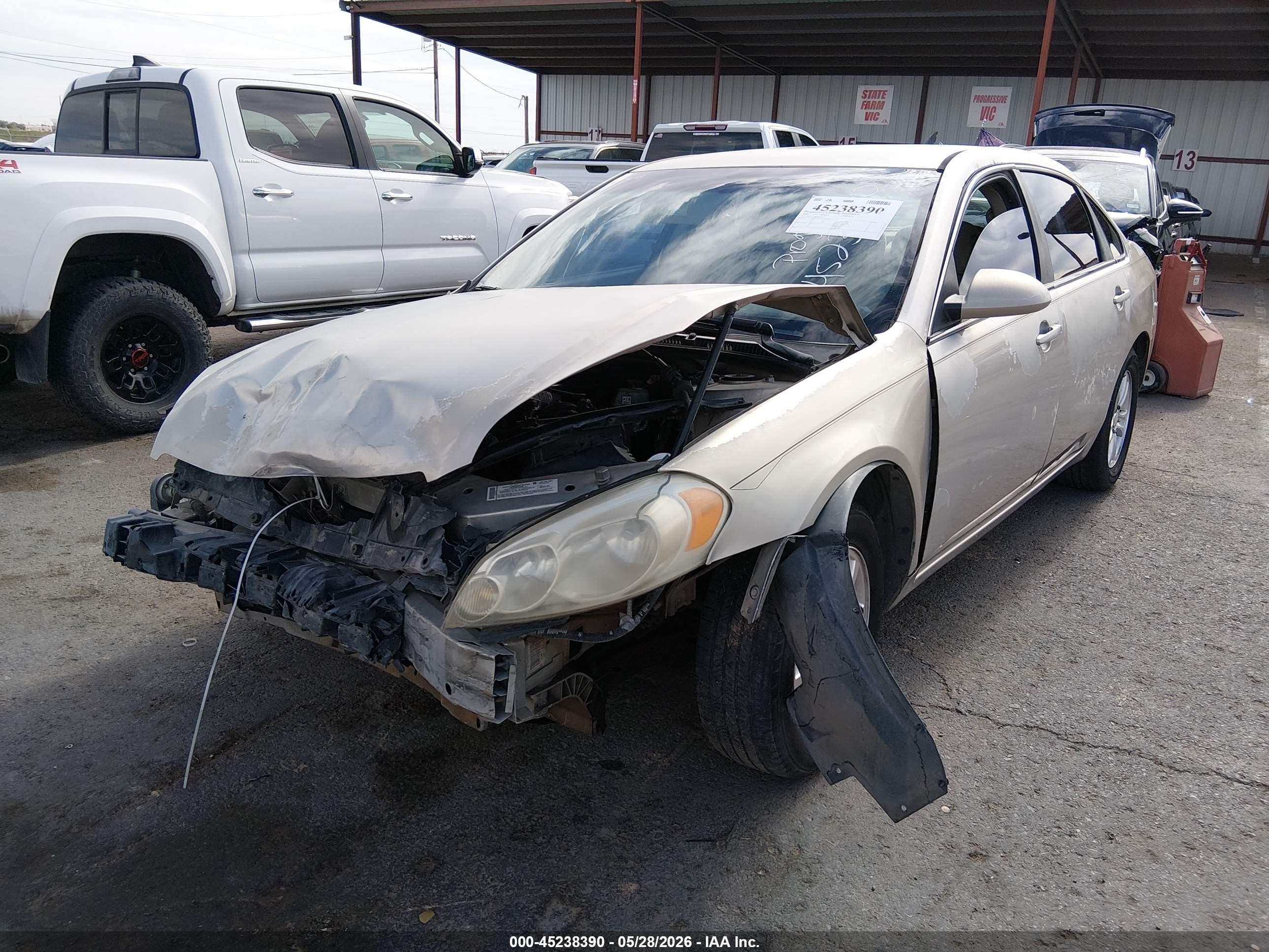 2008 Chevrolet Impala Lt Gold vin: 2G1WT55K781269372