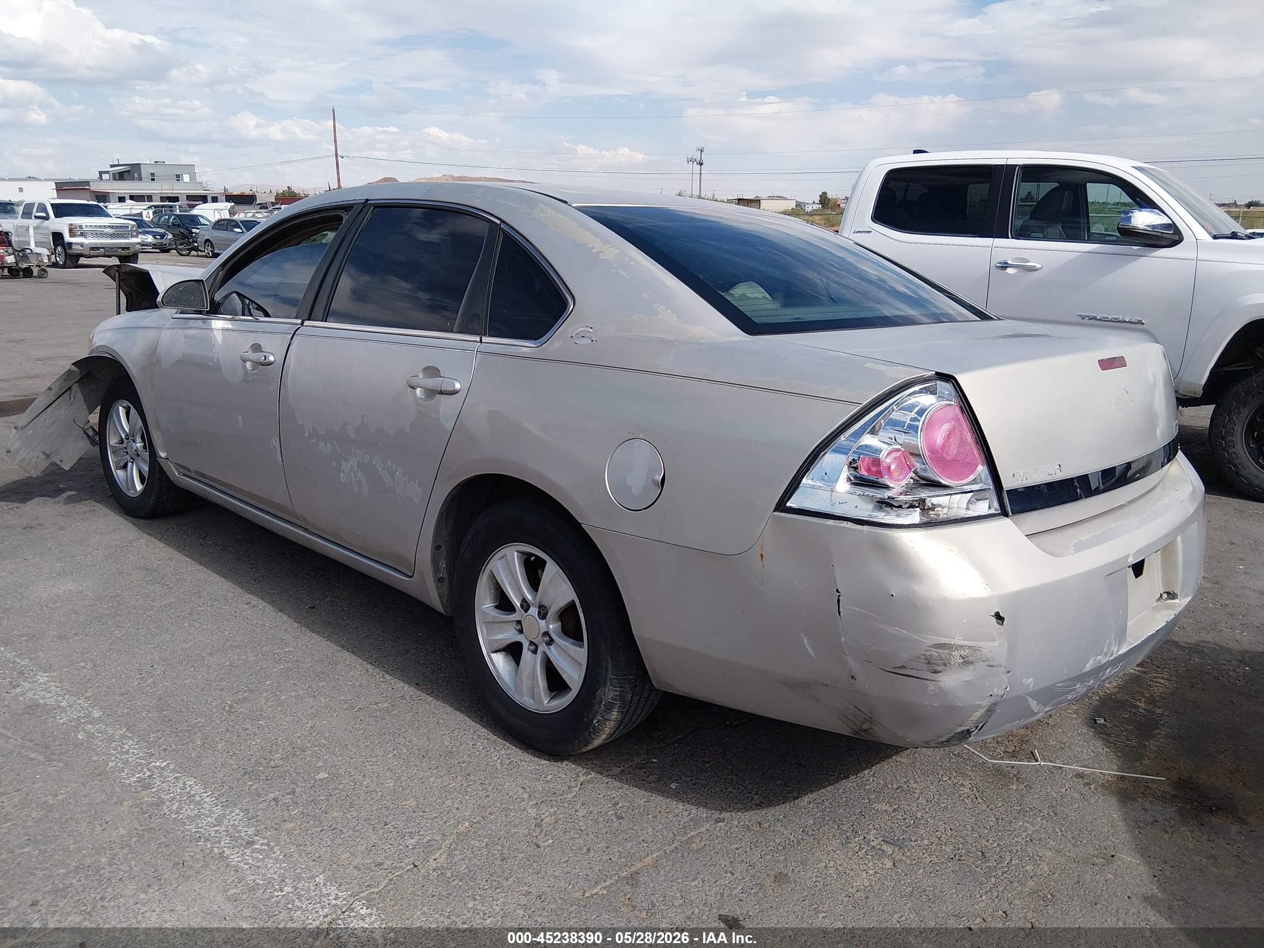 2008 Chevrolet Impala Lt Gold vin: 2G1WT55K781269372