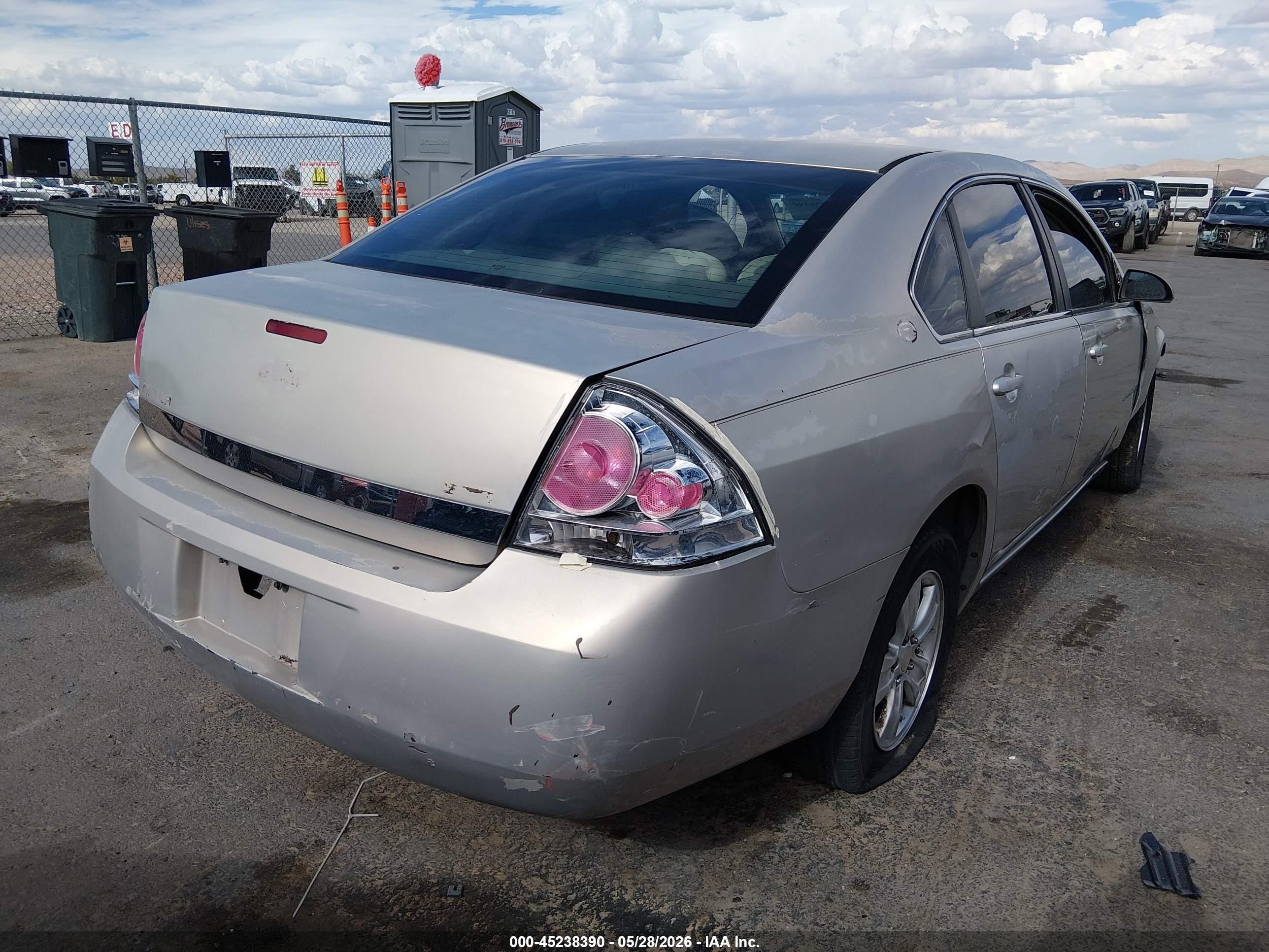 2008 Chevrolet Impala Lt Gold vin: 2G1WT55K781269372