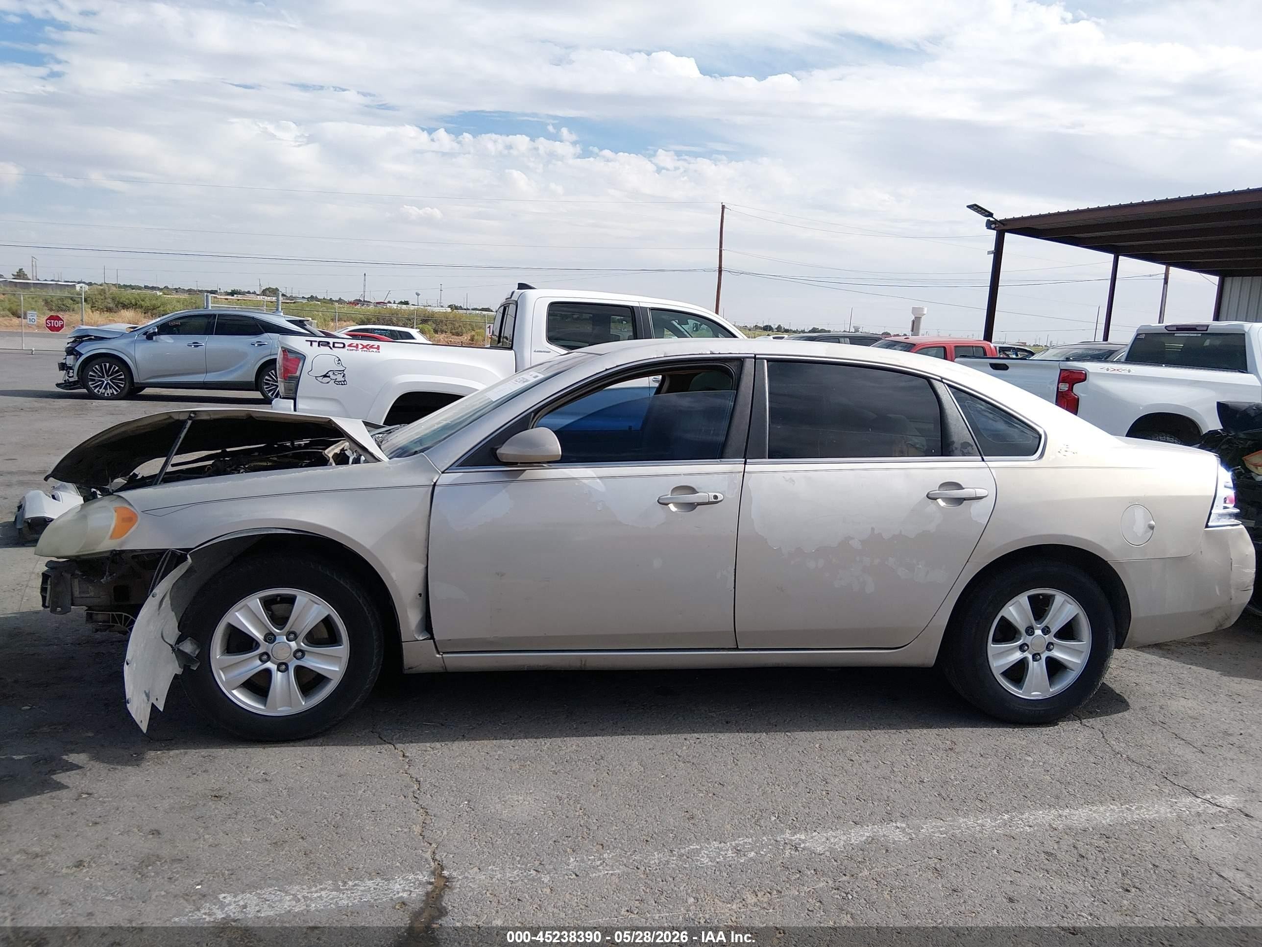 2008 Chevrolet Impala Lt Gold vin: 2G1WT55K781269372