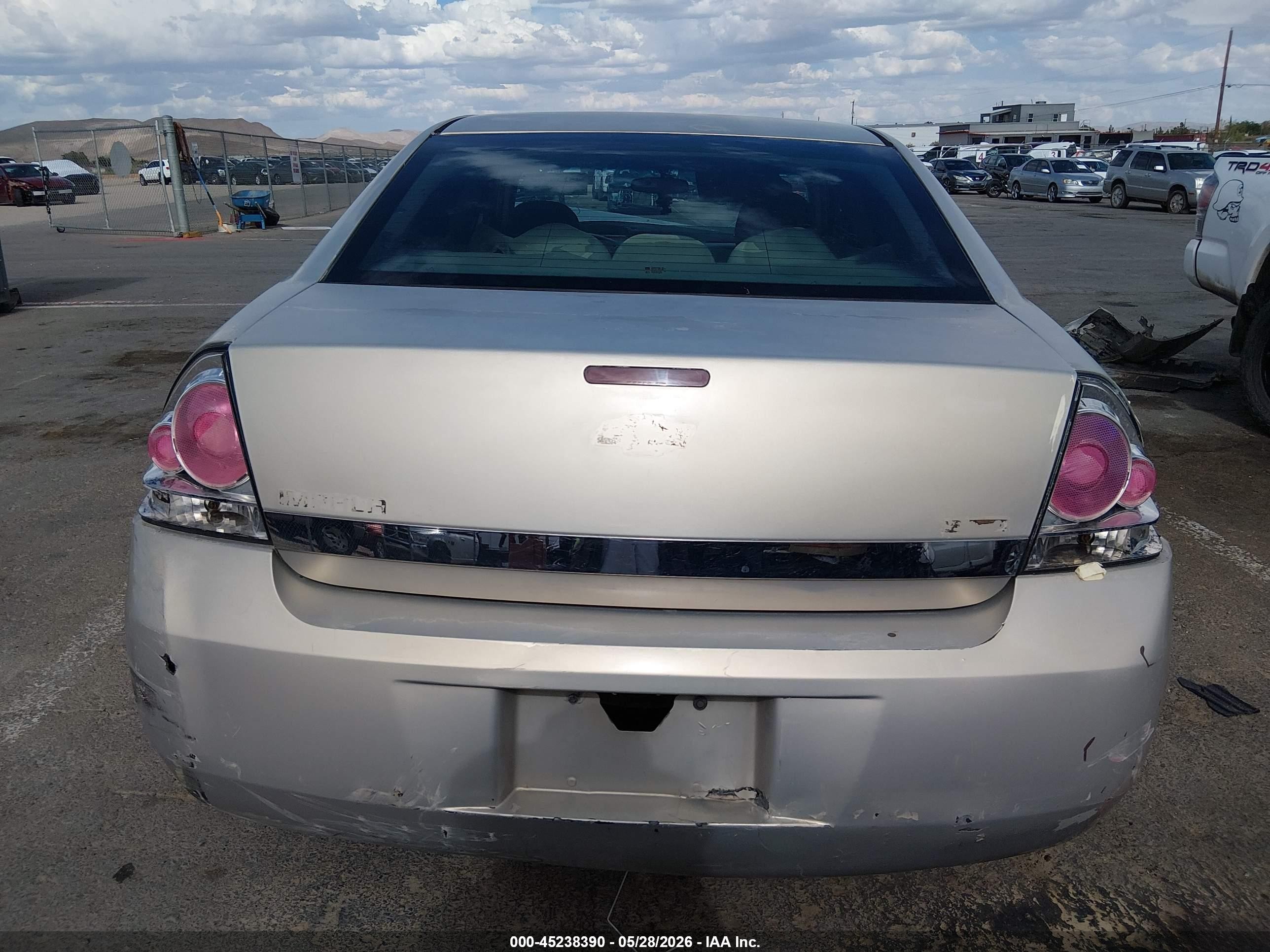 2008 Chevrolet Impala Lt Gold vin: 2G1WT55K781269372