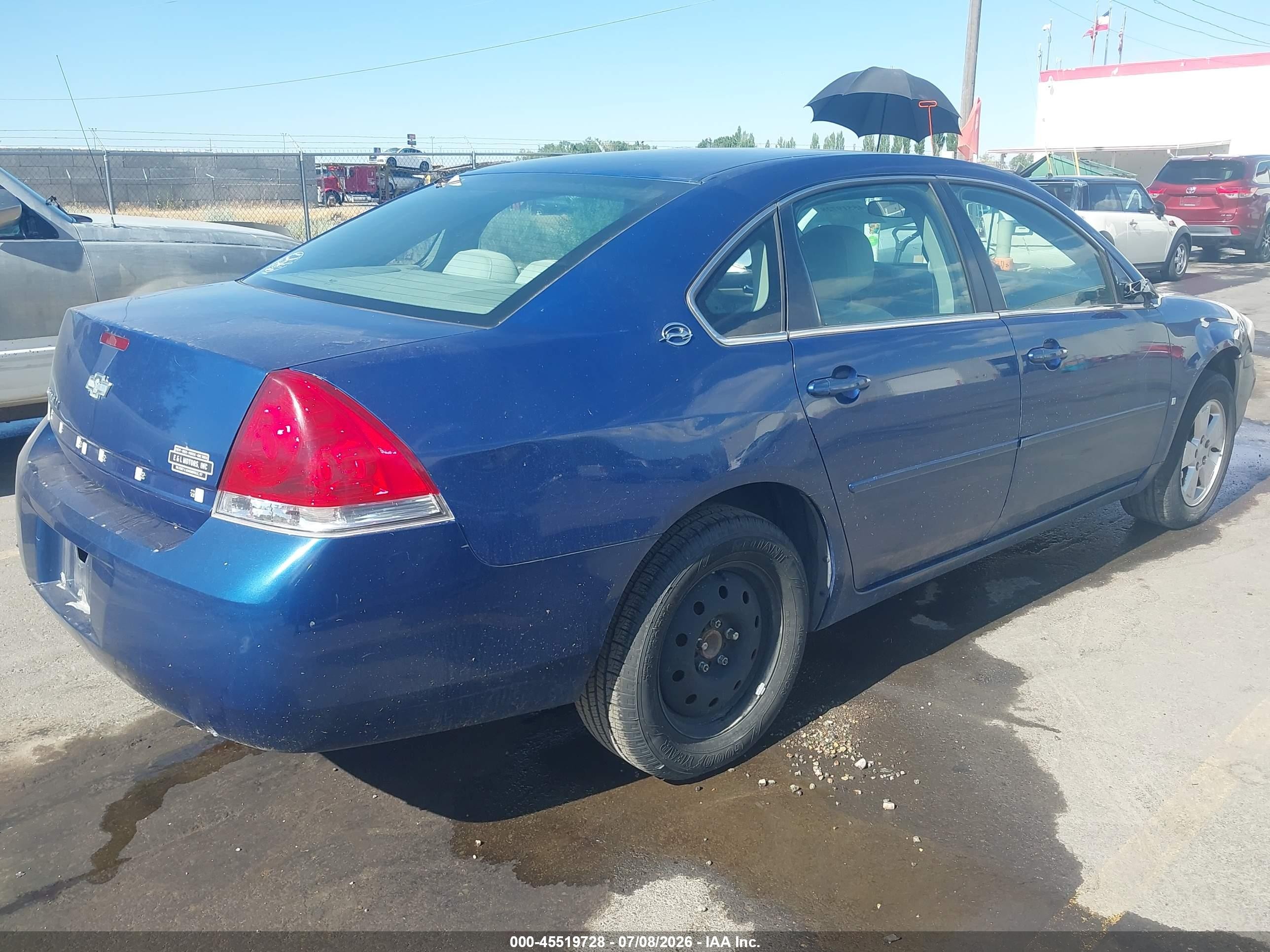 2006 Chevrolet Impala Lt Navy vin: 2G1WT55K869287622