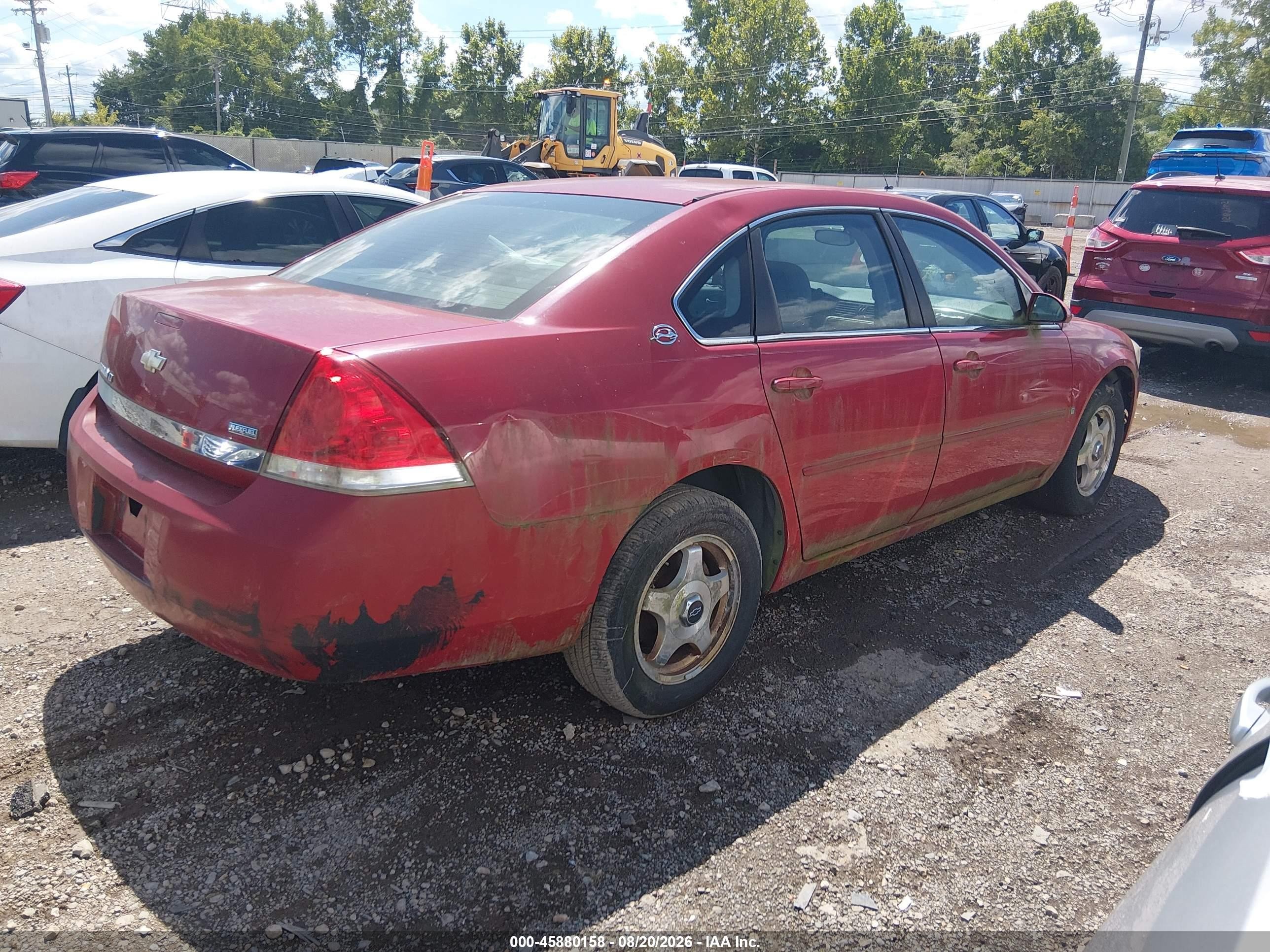 2007 Chevrolet Impala 3.5l Lt Red vin: 2G1WT55K879204823