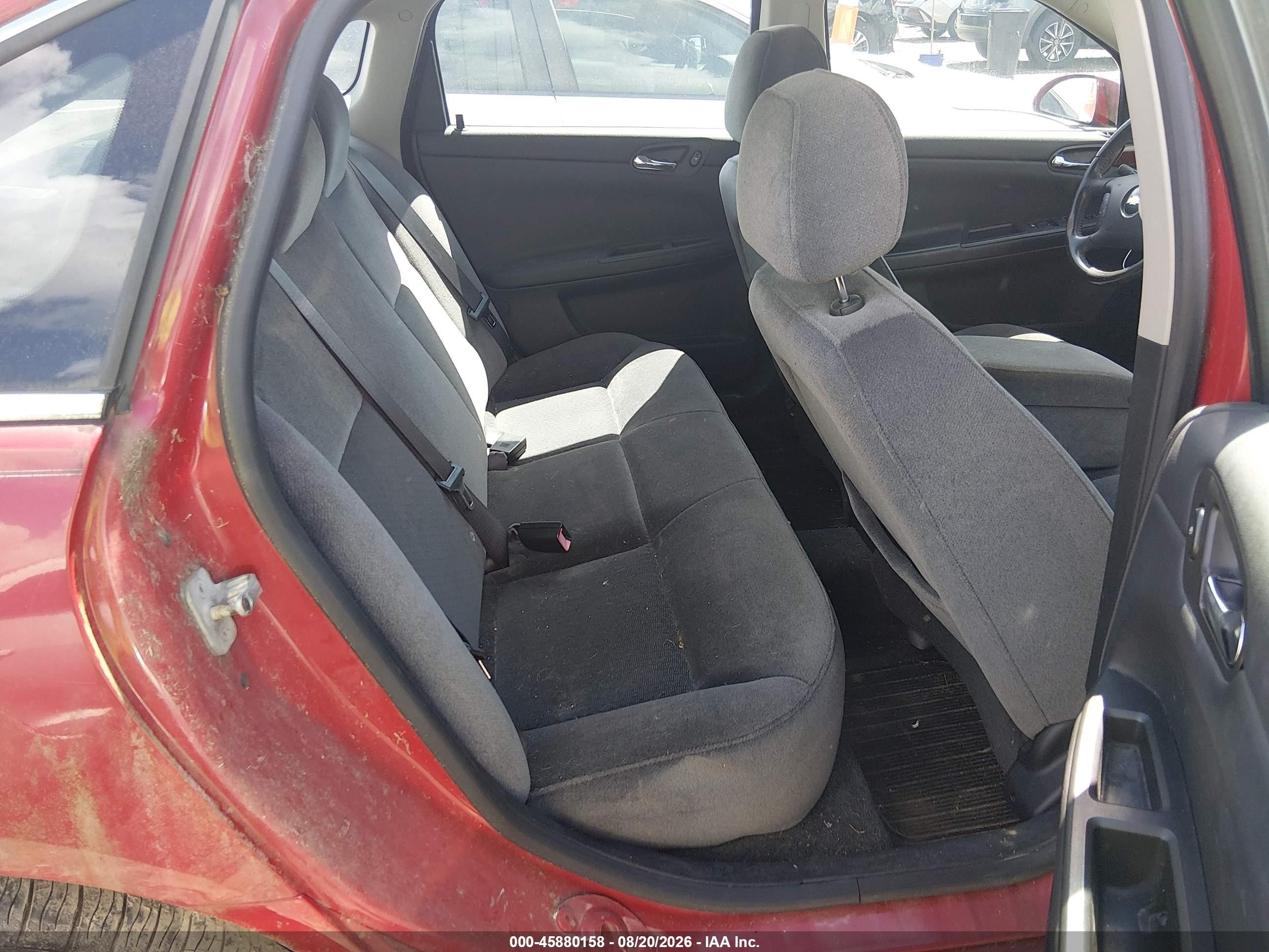 2007 Chevrolet Impala 3.5l Lt Red vin: 2G1WT55K879204823