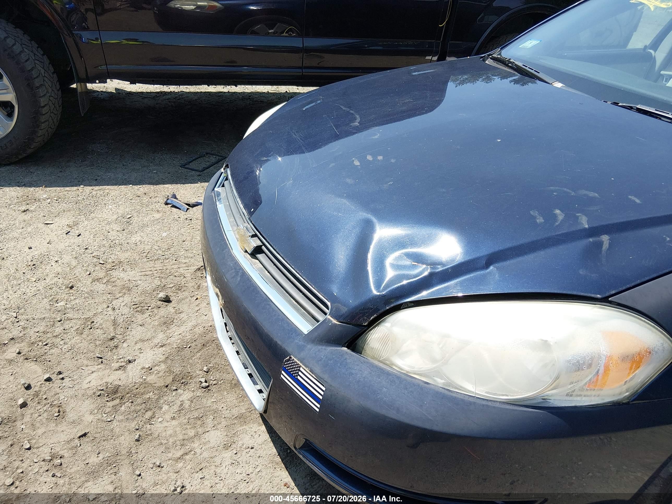 2008 Chevrolet Impala Lt Blue vin: 2G1WT55K889132782