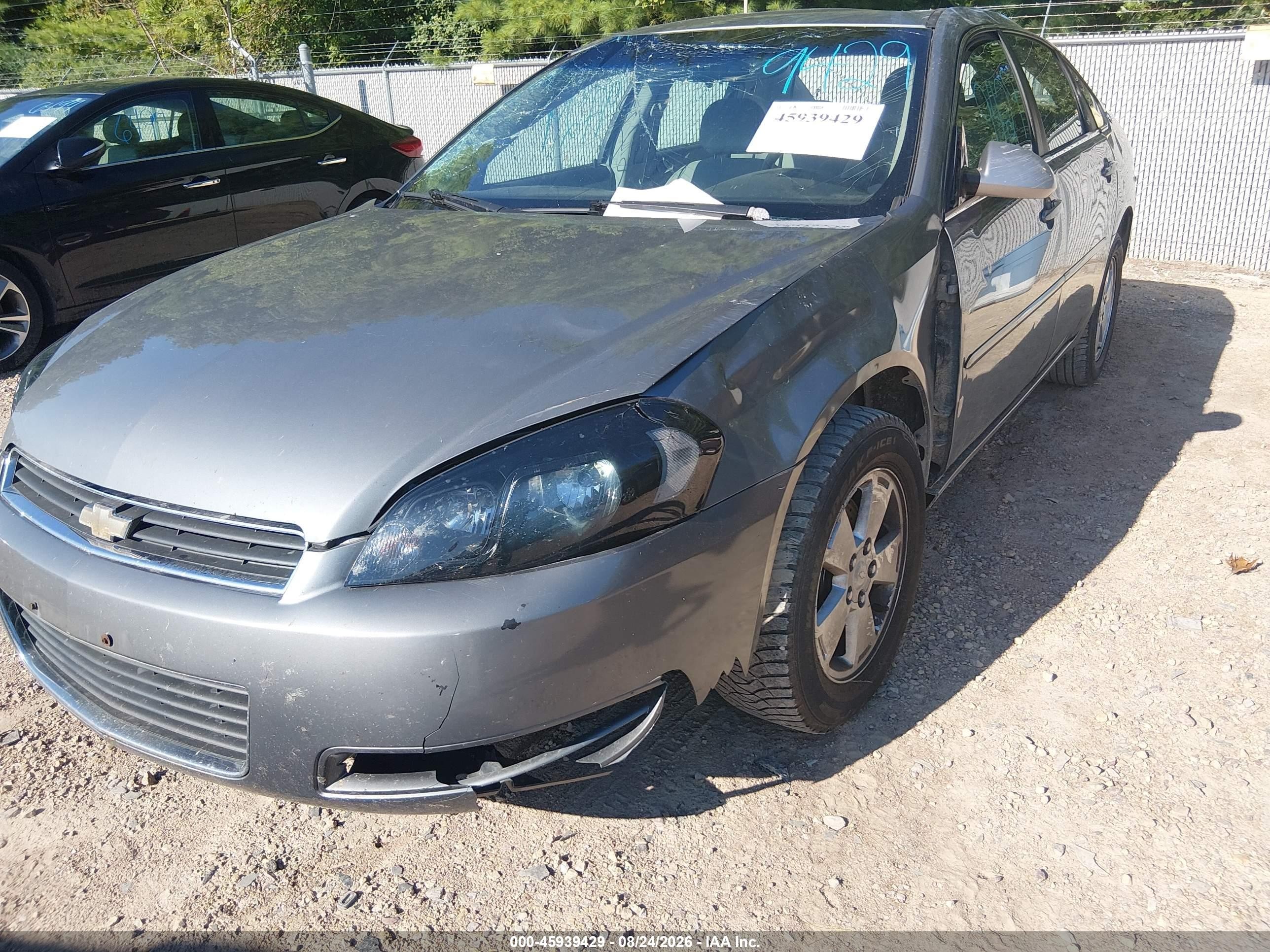2008 Chevrolet Impala Lt Gray vin: 2G1WT55K981231562