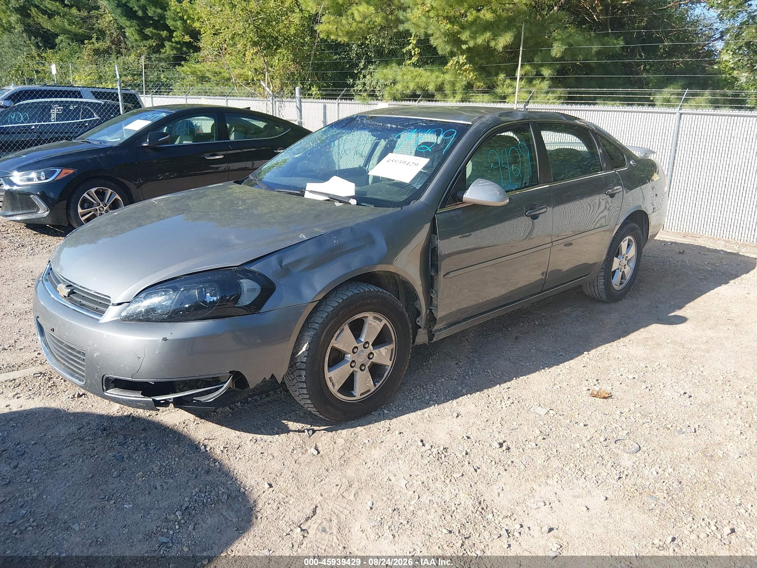 2008 Chevrolet Impala Lt Gray vin: 2G1WT55K981231562