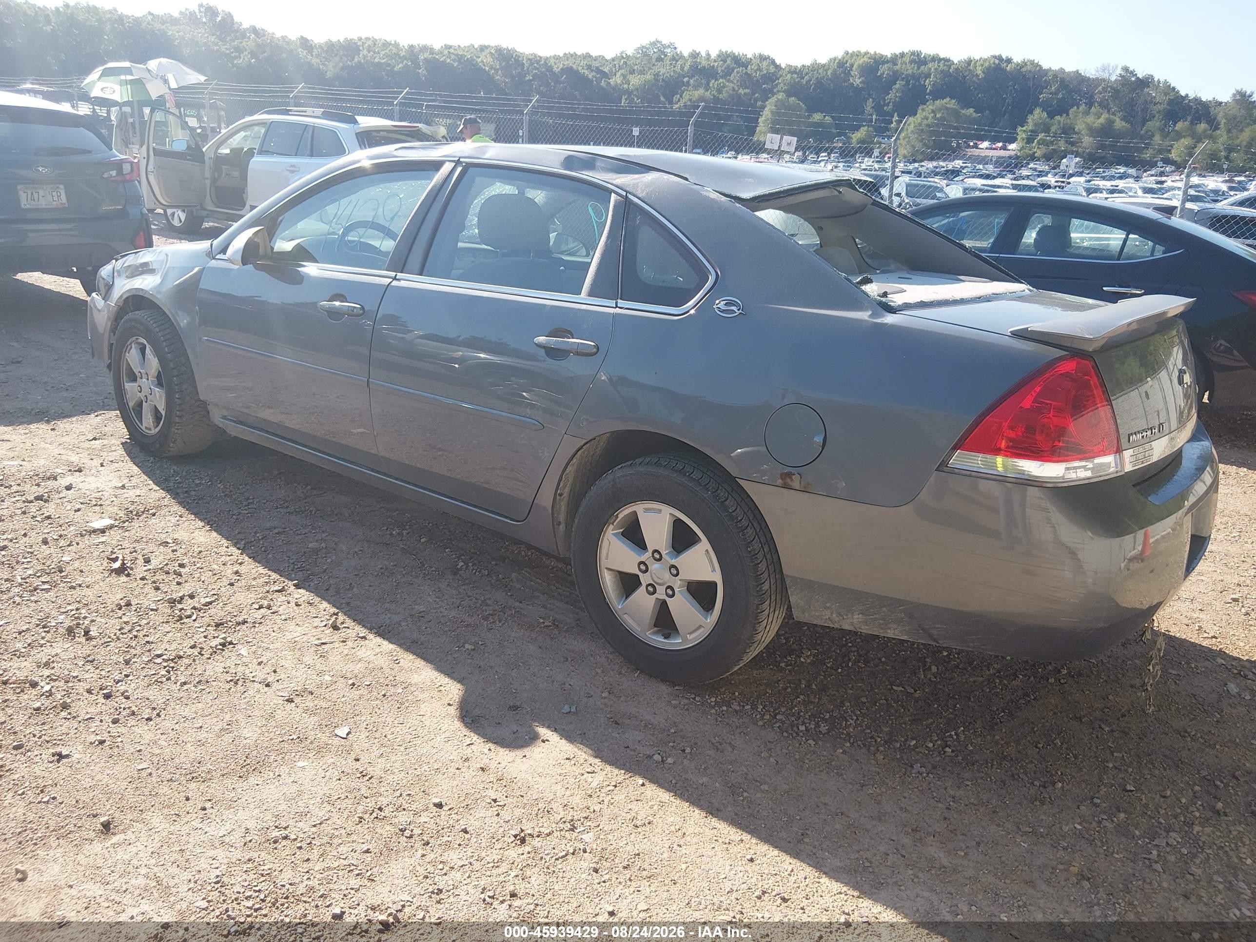 2008 Chevrolet Impala Lt Gray vin: 2G1WT55K981231562