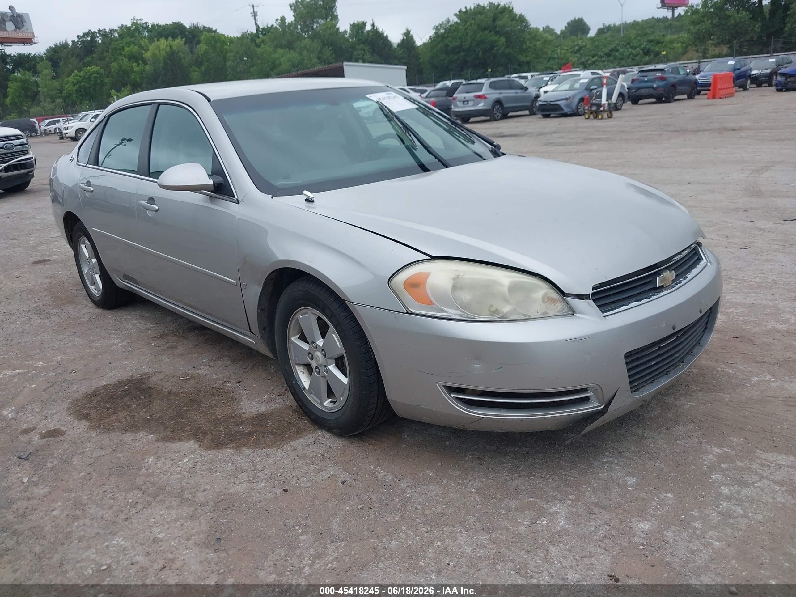 2008 Chevrolet Impala Lt Silver vin: 2G1WT55N181206908