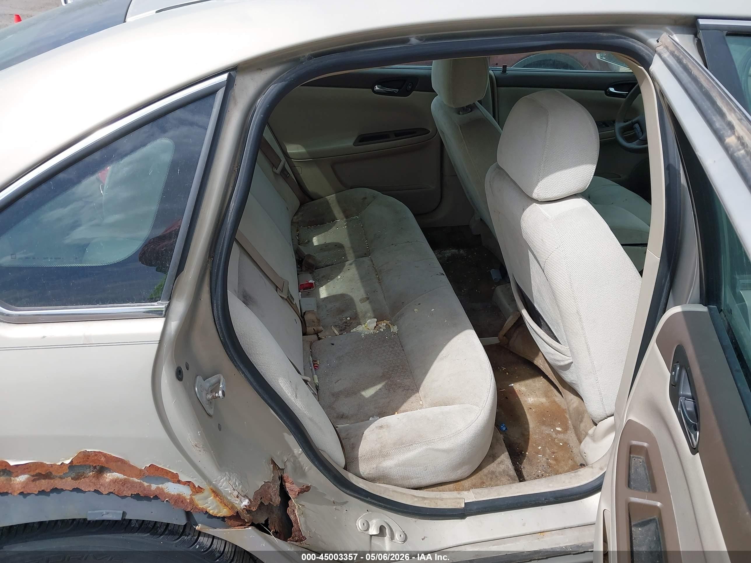 2008 Chevrolet Impala Lt Золотой vin: 2G1WT55N189108446