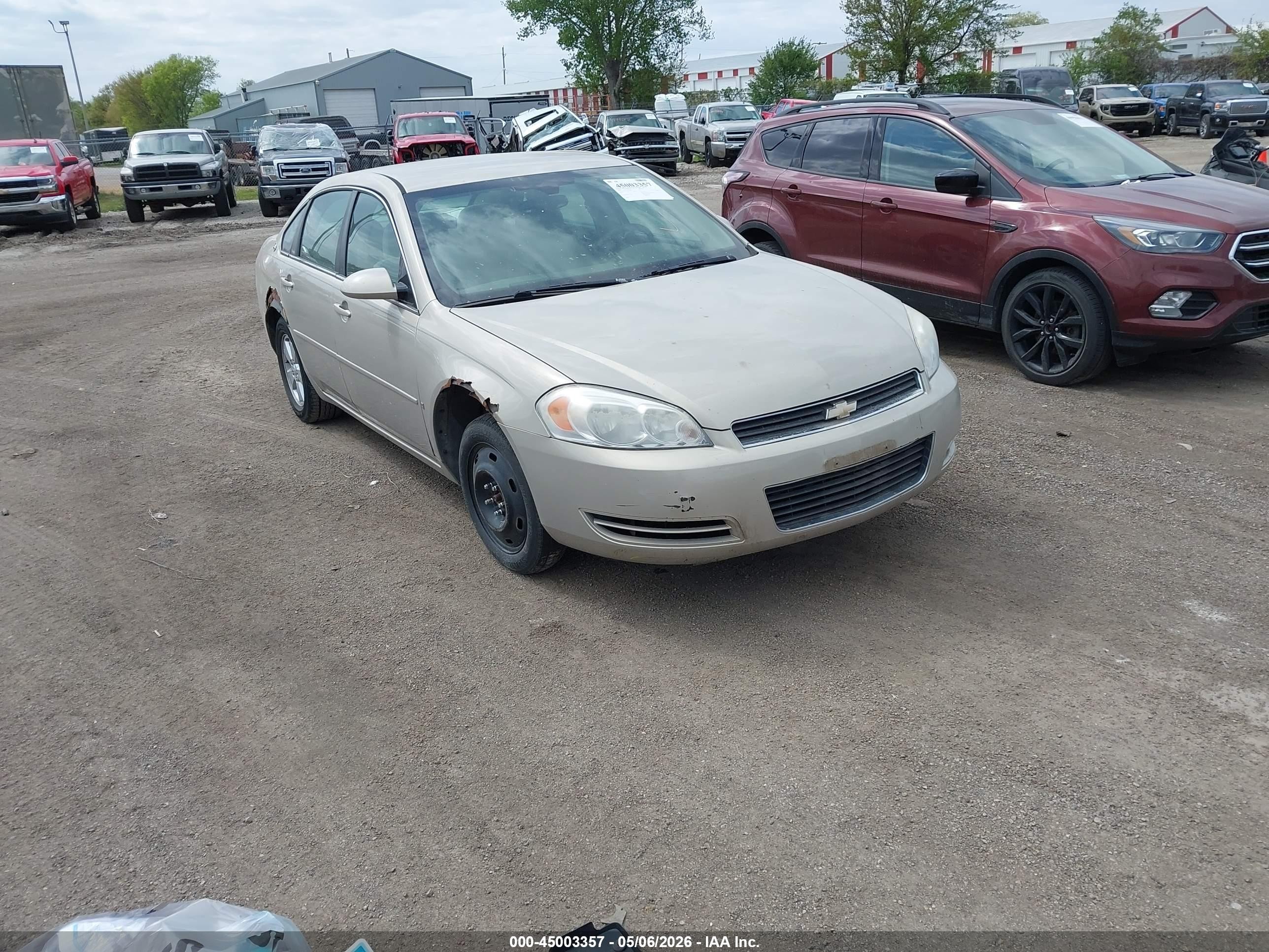 2008 Chevrolet Impala Lt Золотой vin: 2G1WT55N189108446