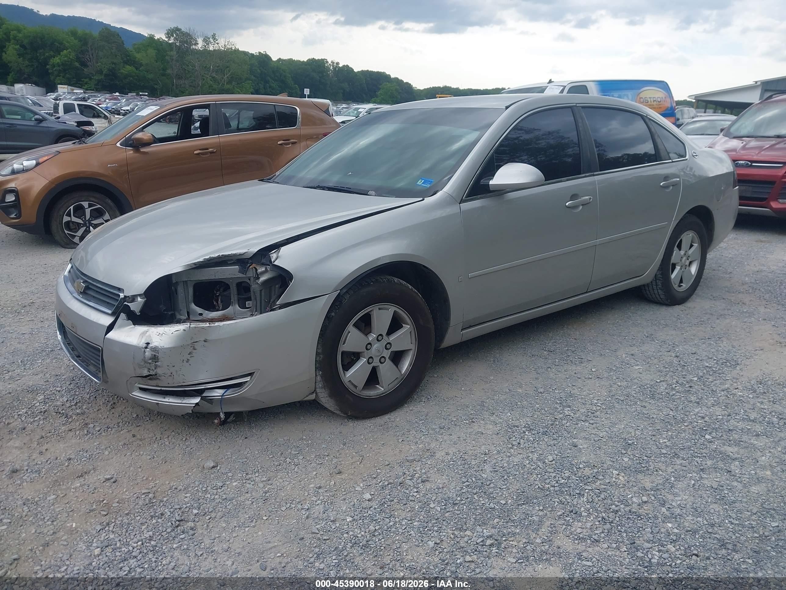 2008 Chevrolet Impala Lt Silver vin: 2G1WT55N189122234