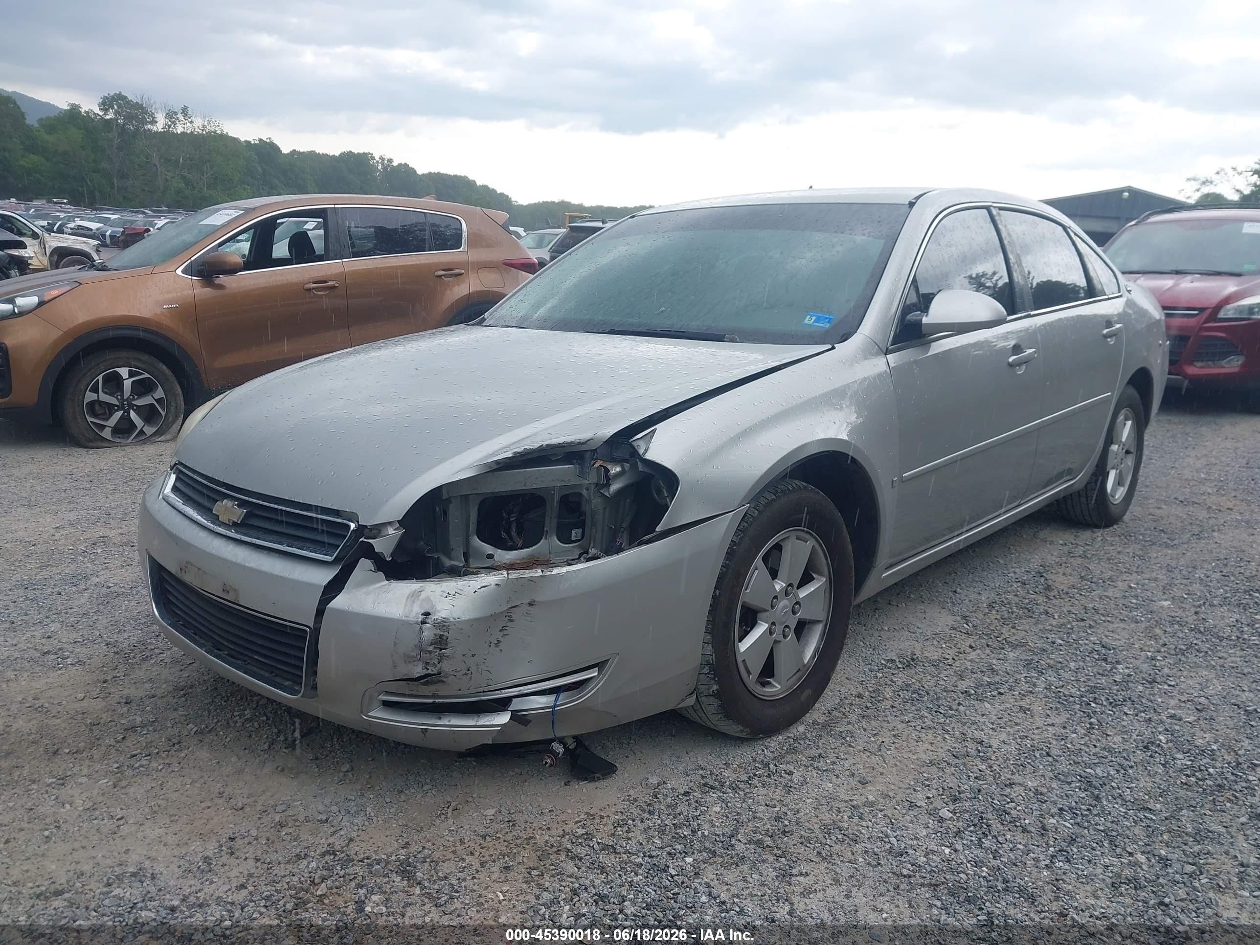 2008 Chevrolet Impala Lt Silver vin: 2G1WT55N189122234