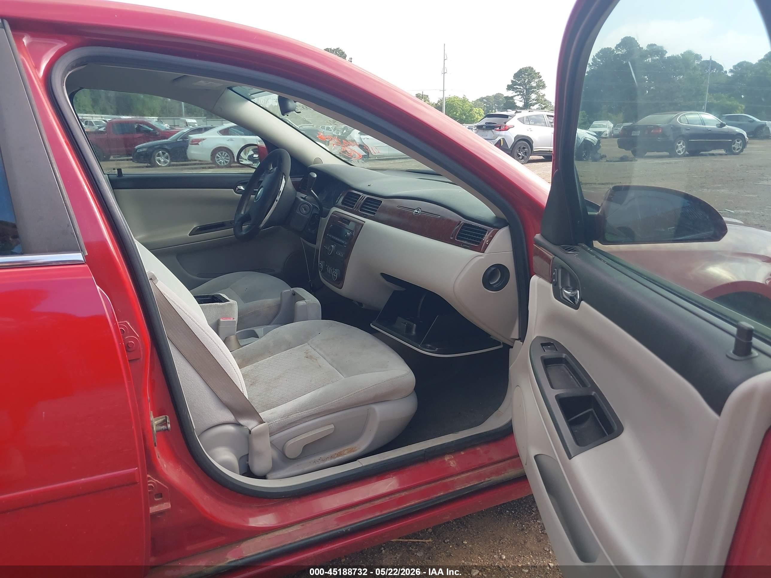 2008 Chevrolet Impala Lt Red vin: 2G1WT55N281310985