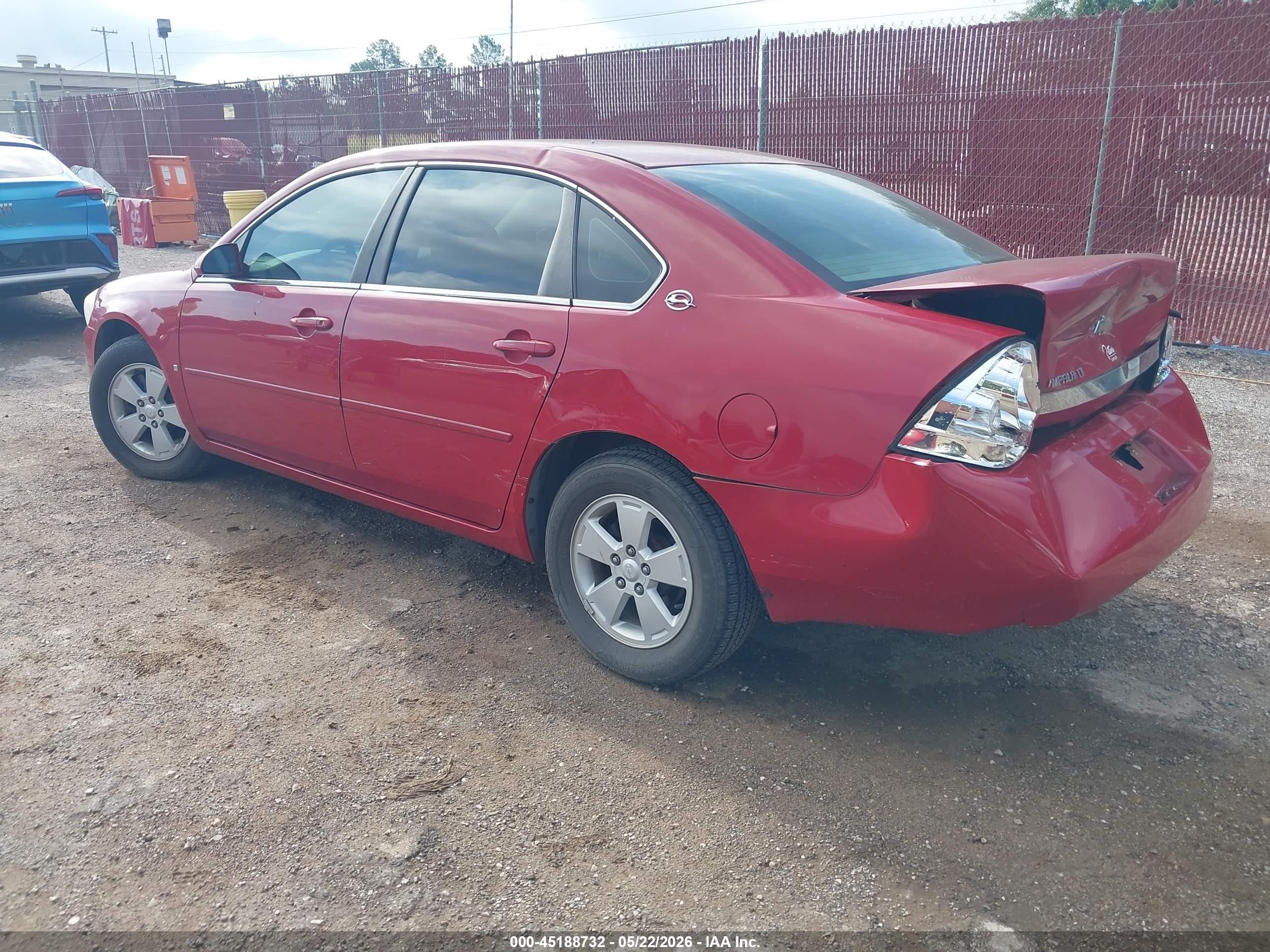 2008 Chevrolet Impala Lt Red vin: 2G1WT55N281310985