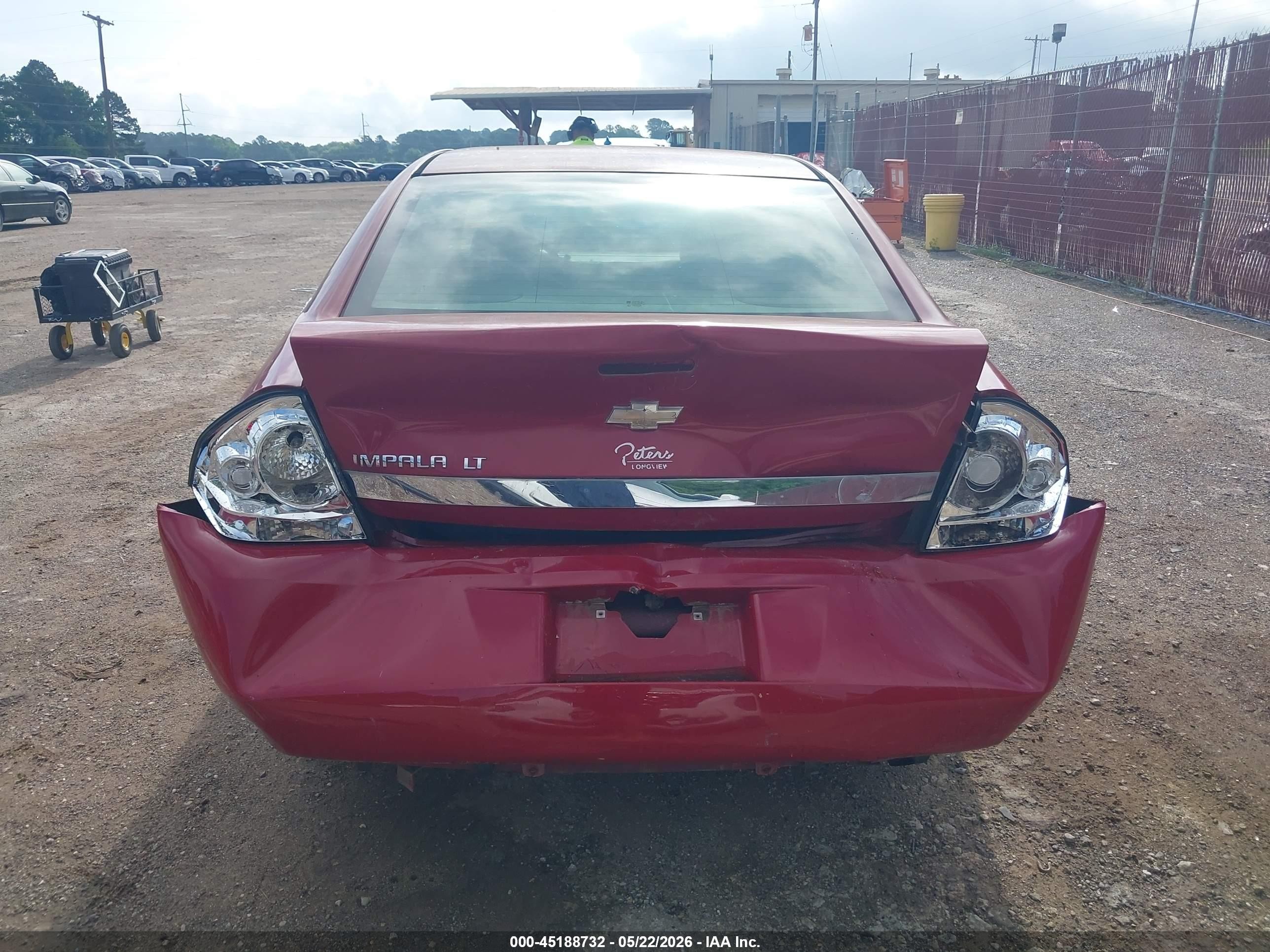 2008 Chevrolet Impala Lt Red vin: 2G1WT55N281310985