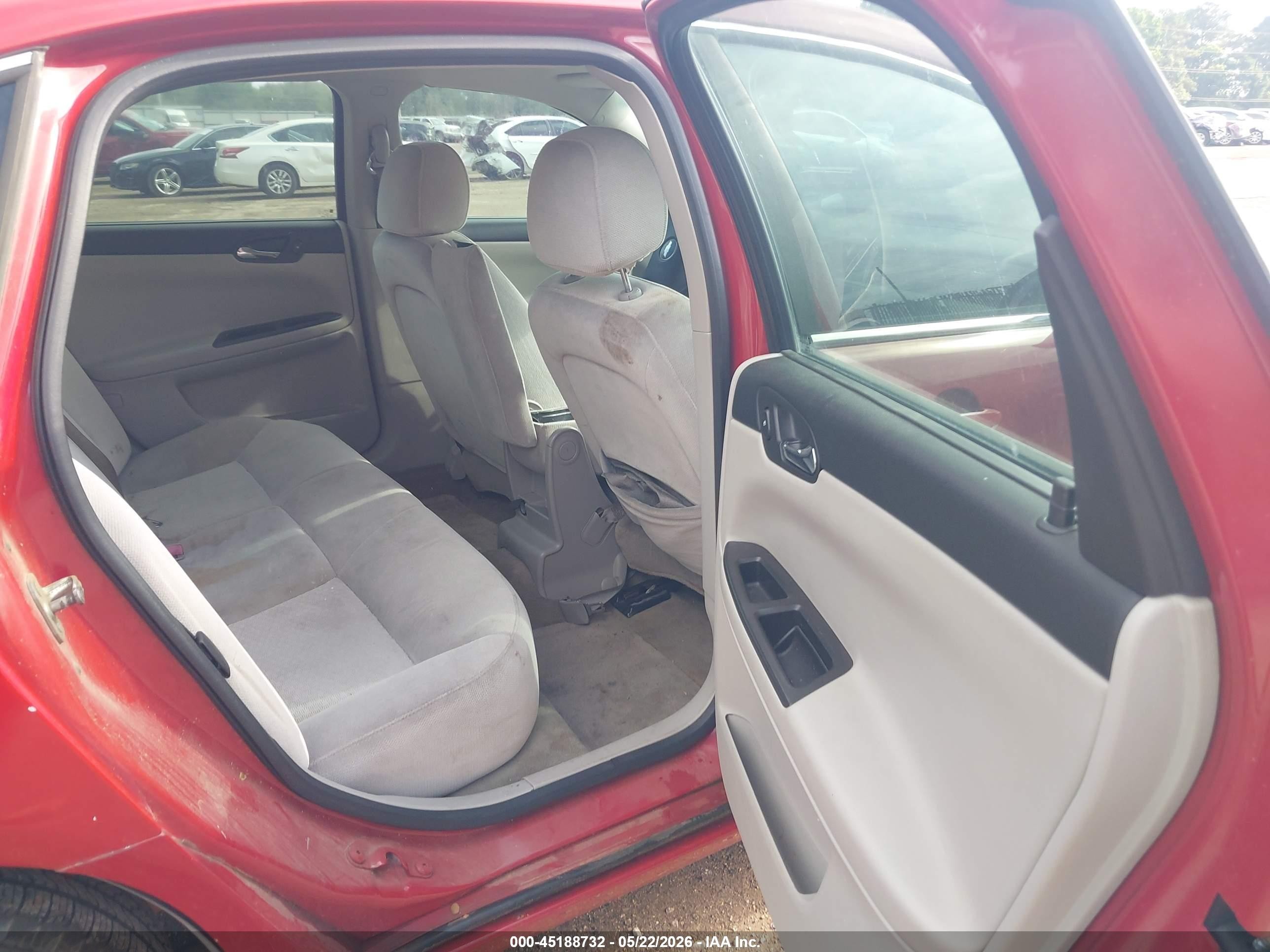 2008 Chevrolet Impala Lt Red vin: 2G1WT55N281310985