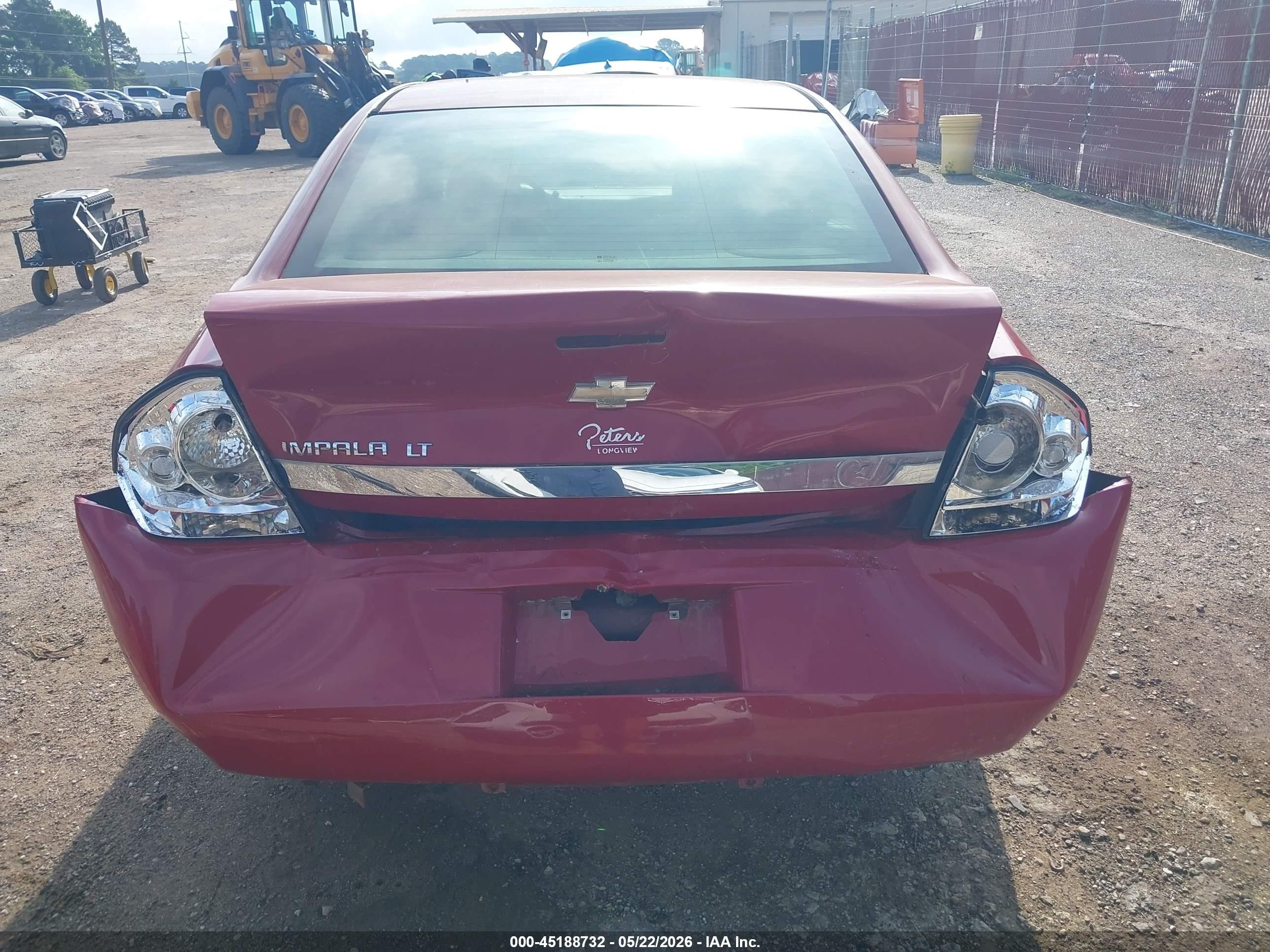 2008 Chevrolet Impala Lt Red vin: 2G1WT55N281310985
