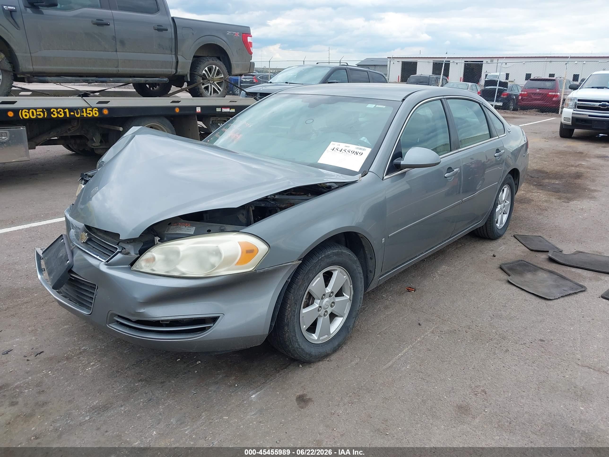 2008 Chevrolet Impala Lt Gray vin: 2G1WT55N289174634