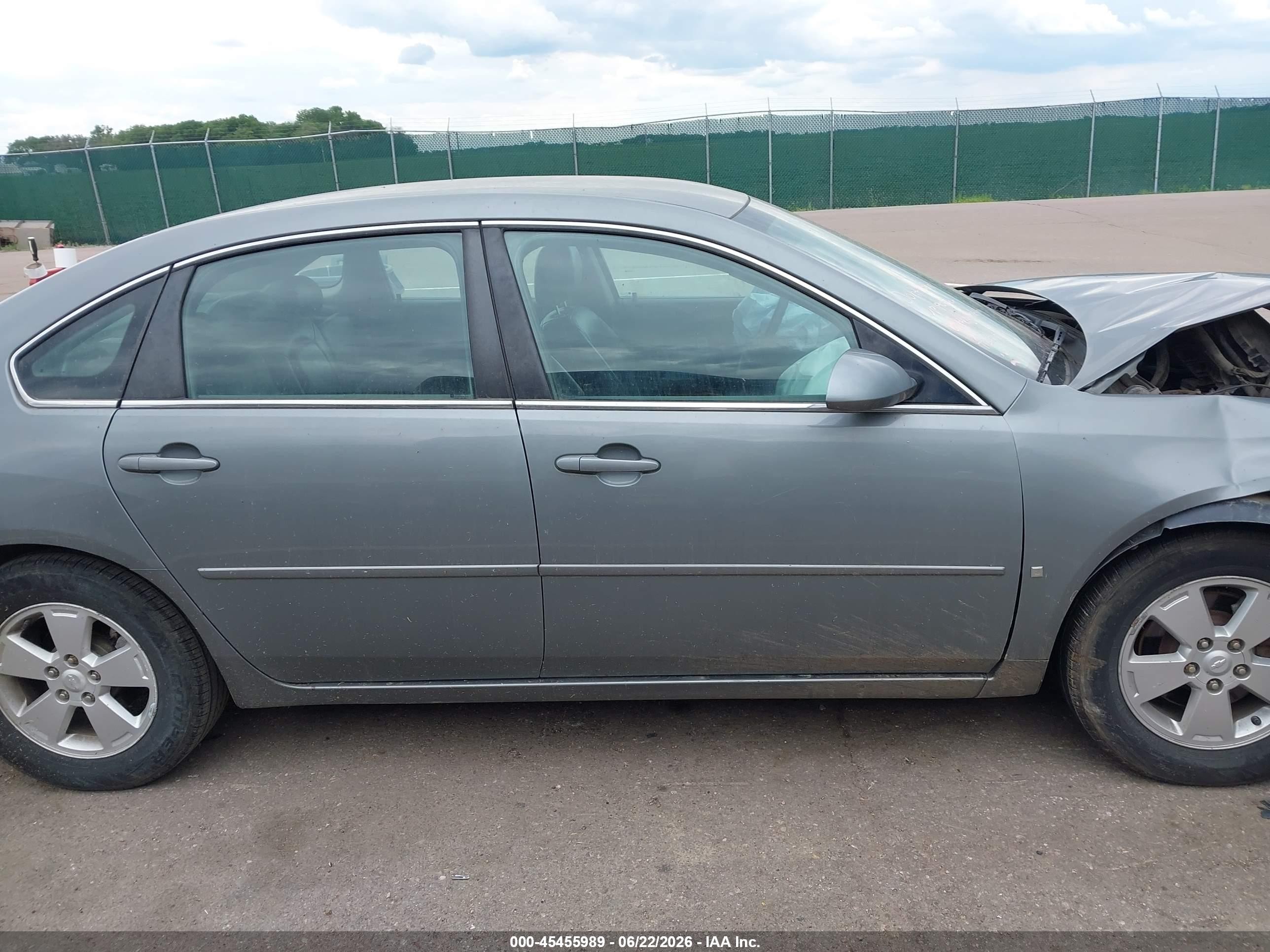 2008 Chevrolet Impala Lt Gray vin: 2G1WT55N289174634