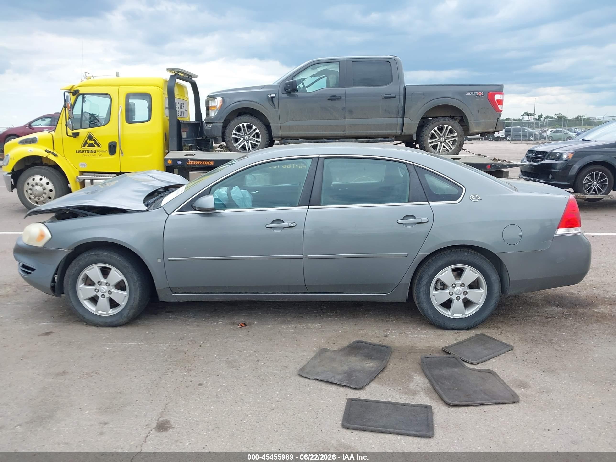 2008 Chevrolet Impala Lt Gray vin: 2G1WT55N289174634