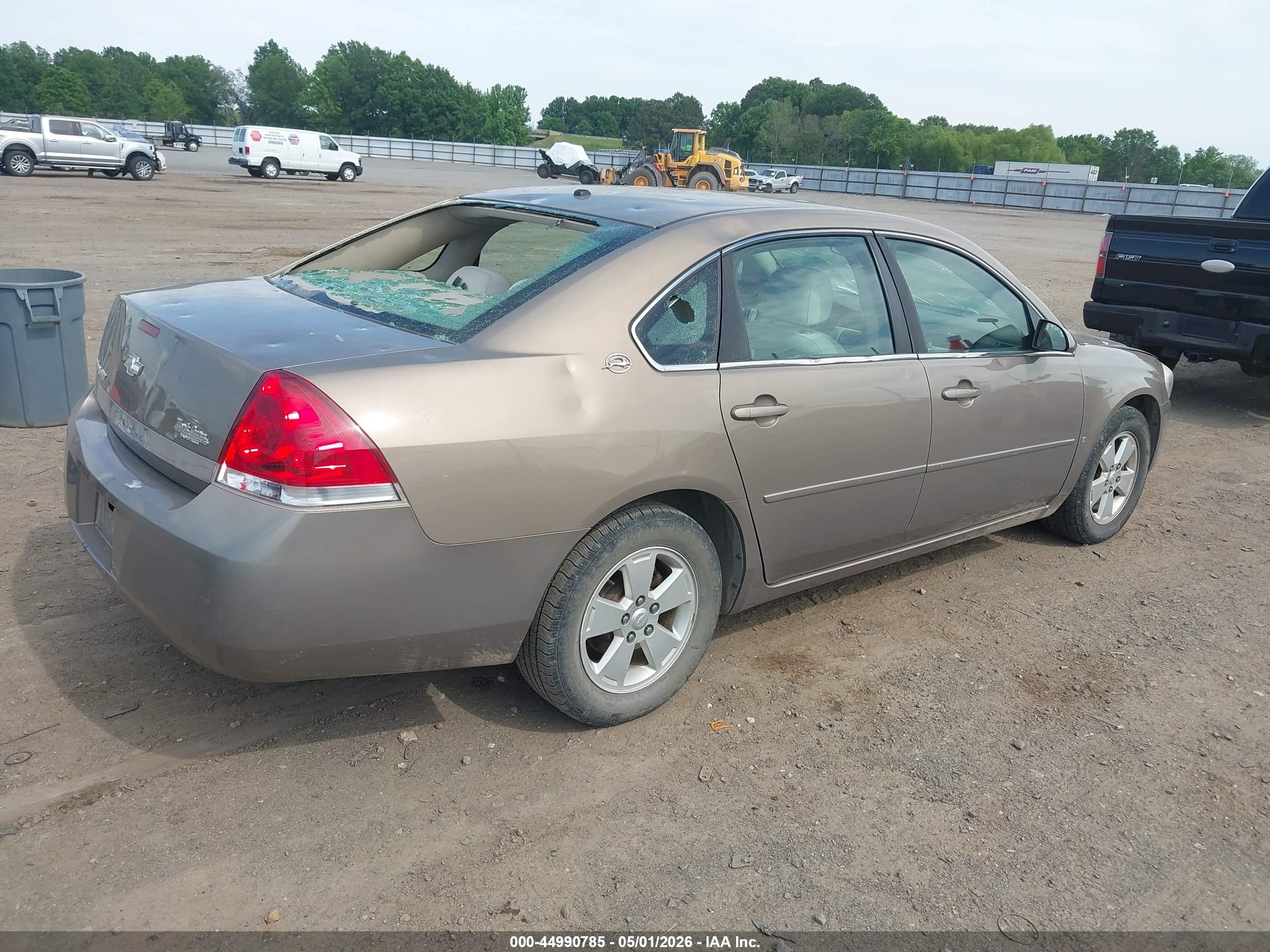 2007 Chevrolet Impala Lt Brown vin: 2G1WT55N379335118