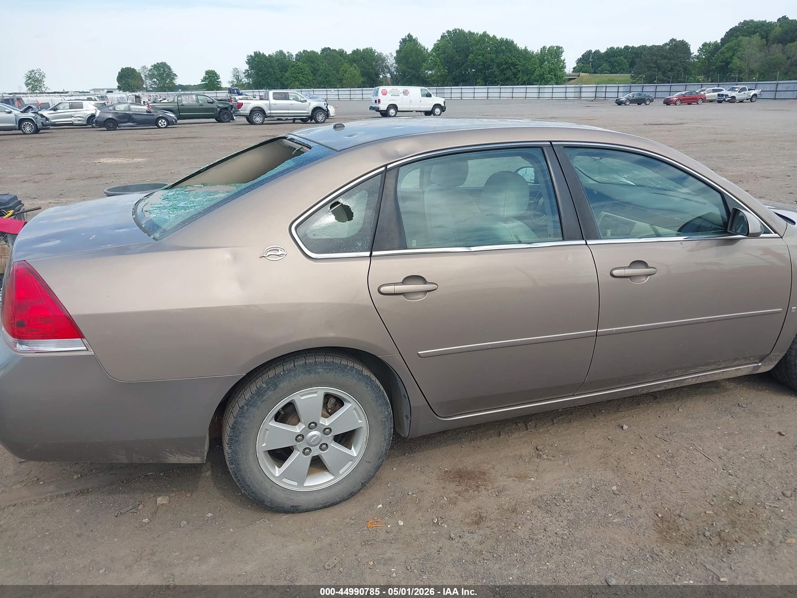 2007 Chevrolet Impala Lt Brown vin: 2G1WT55N379335118