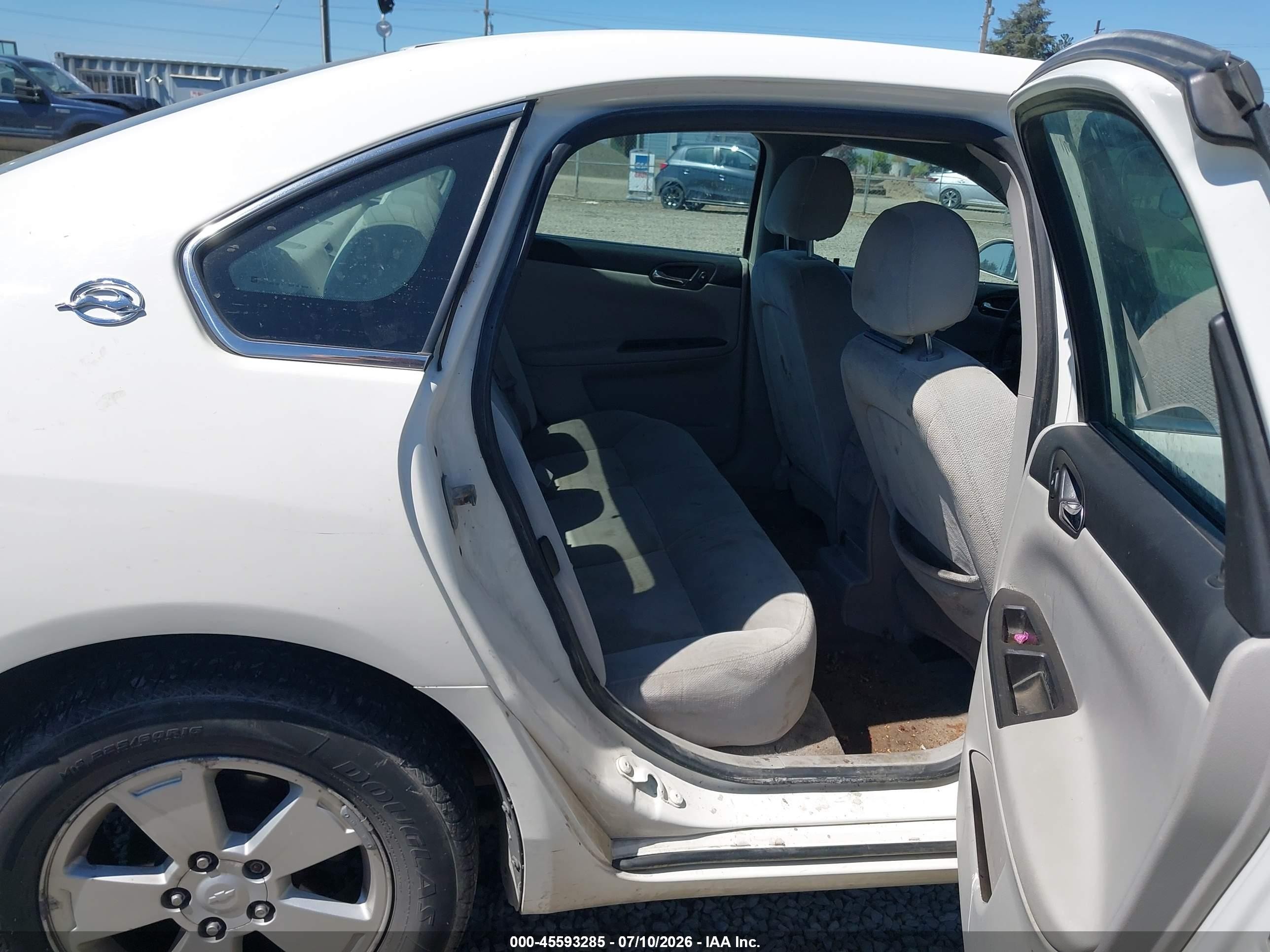 2008 Chevrolet Impala Lt White vin: 2G1WT55N381283652