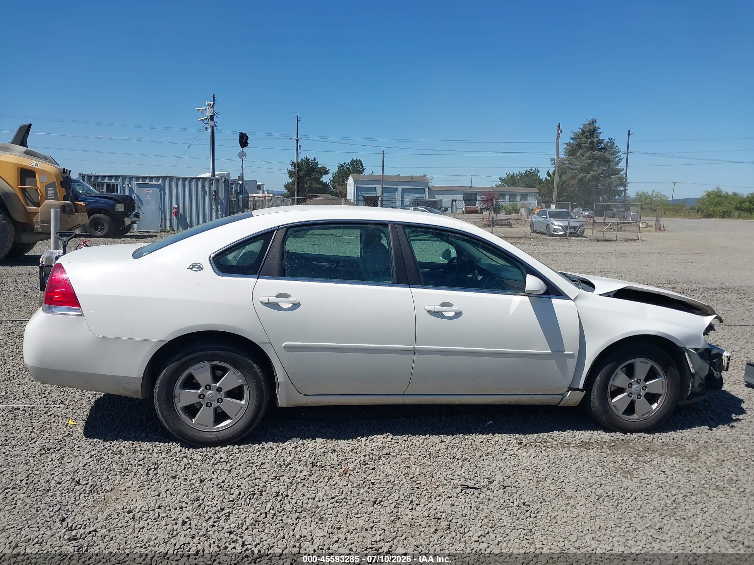 2008 Chevrolet Impala Lt White vin: 2G1WT55N381283652