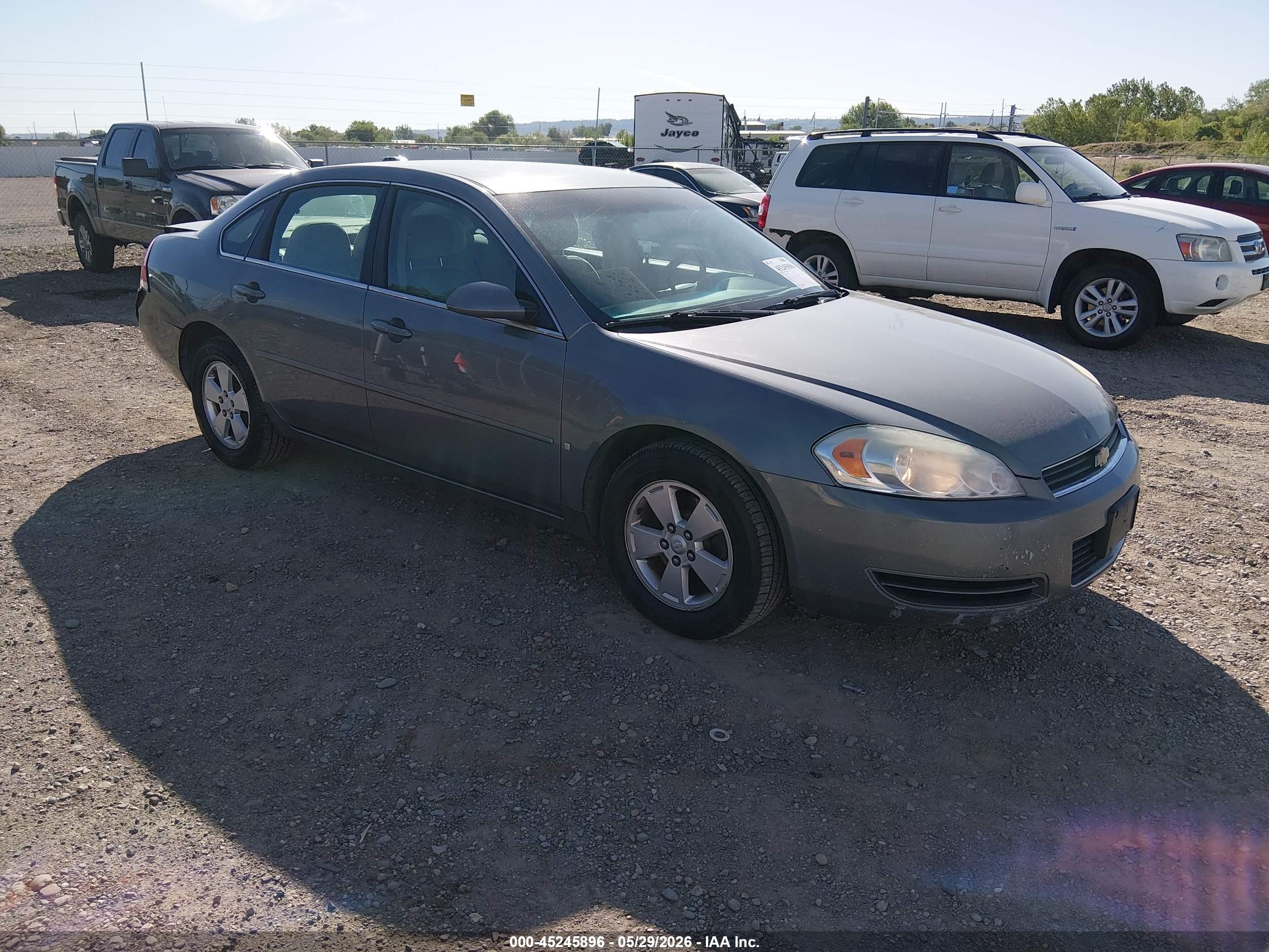 2008 Chevrolet Impala Lt Серый vin: 2G1WT55N389116046