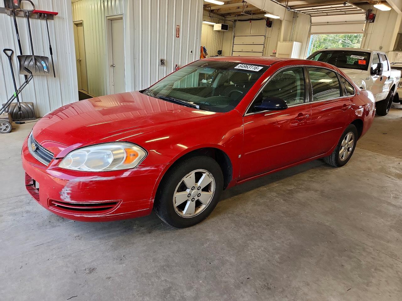 2007 Chevrolet Impala Lt Red vin: 2G1WT55N779340239