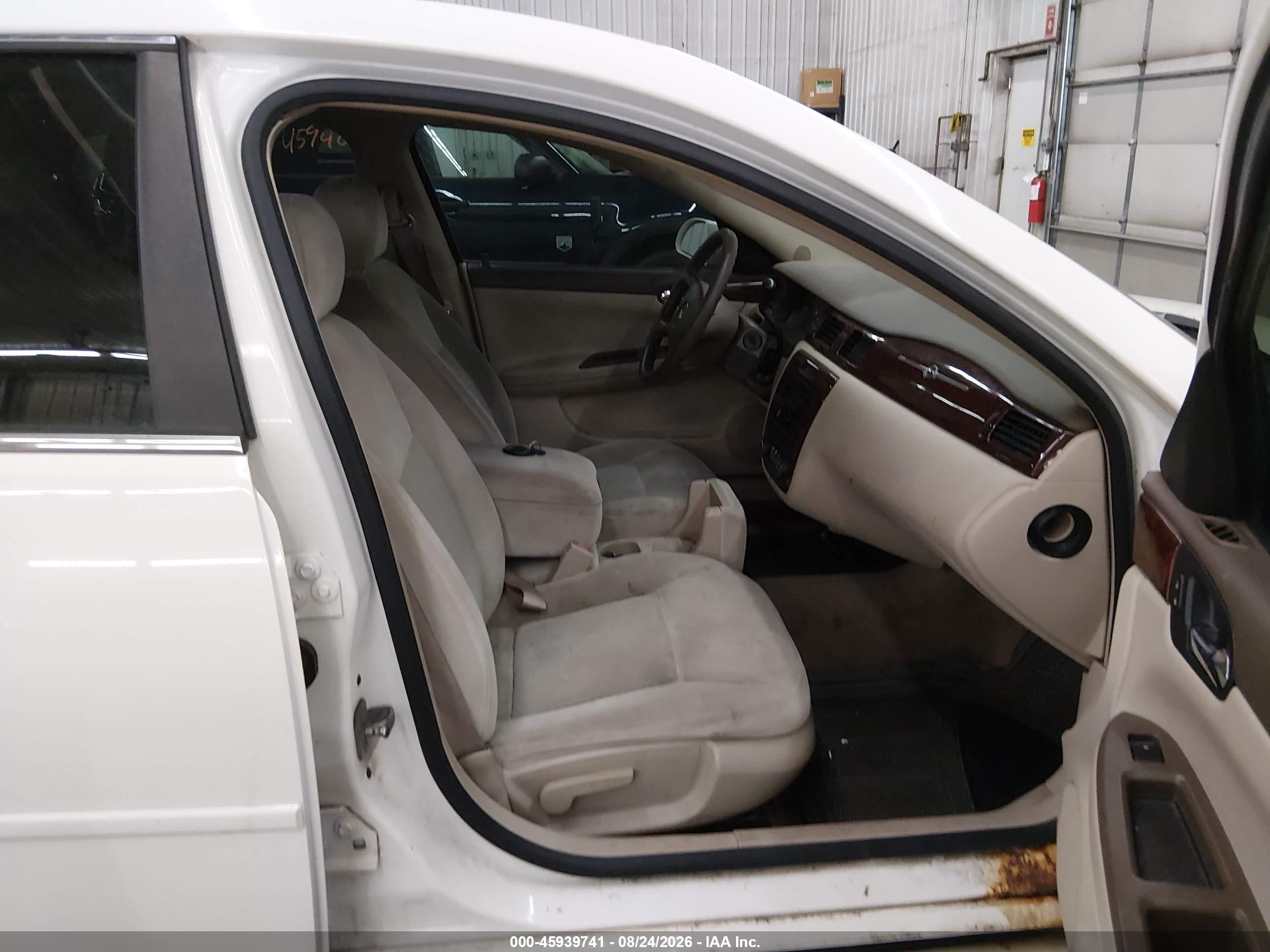2008 Chevrolet Impala Lt White vin: 2G1WT55N781244580