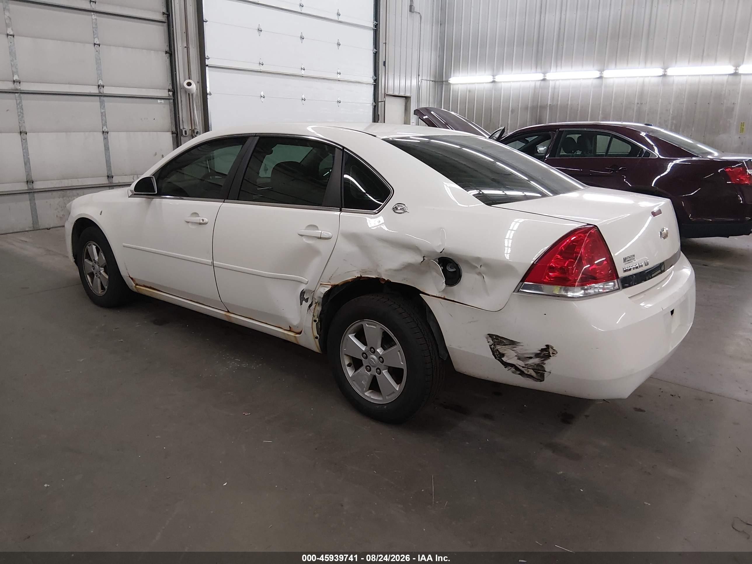 2008 Chevrolet Impala Lt White vin: 2G1WT55N781244580
