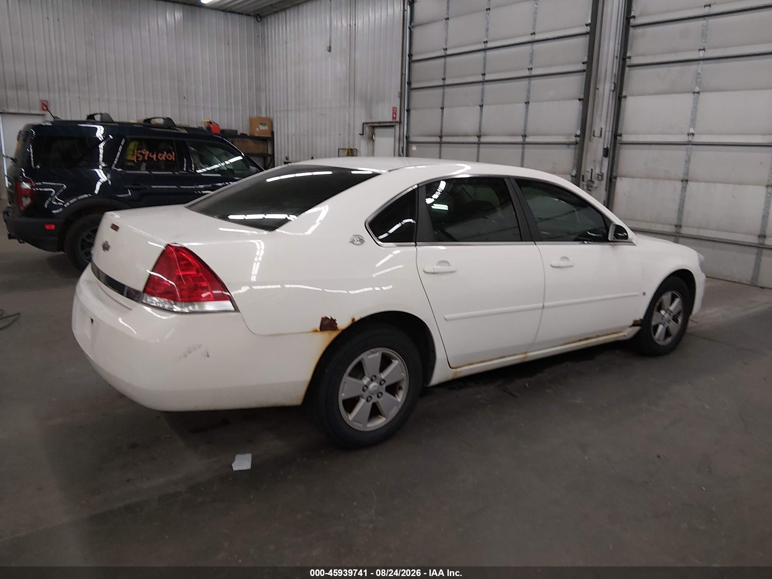 2008 Chevrolet Impala Lt White vin: 2G1WT55N781244580