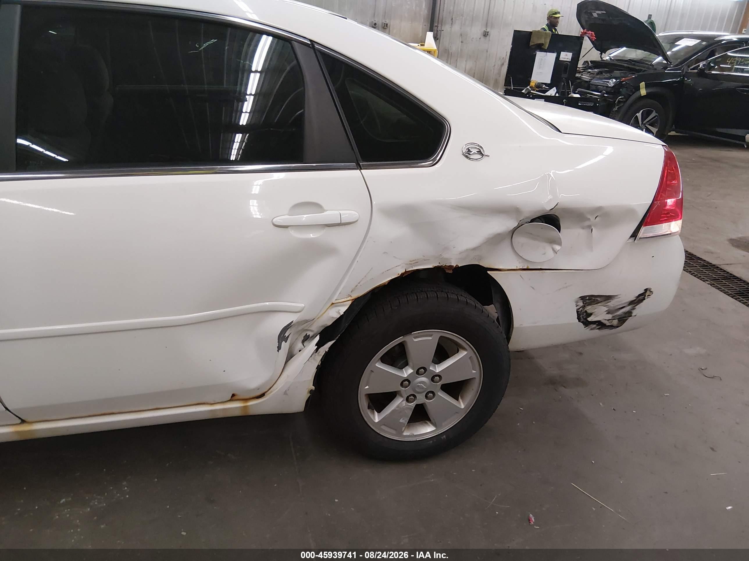 2008 Chevrolet Impala Lt White vin: 2G1WT55N781244580