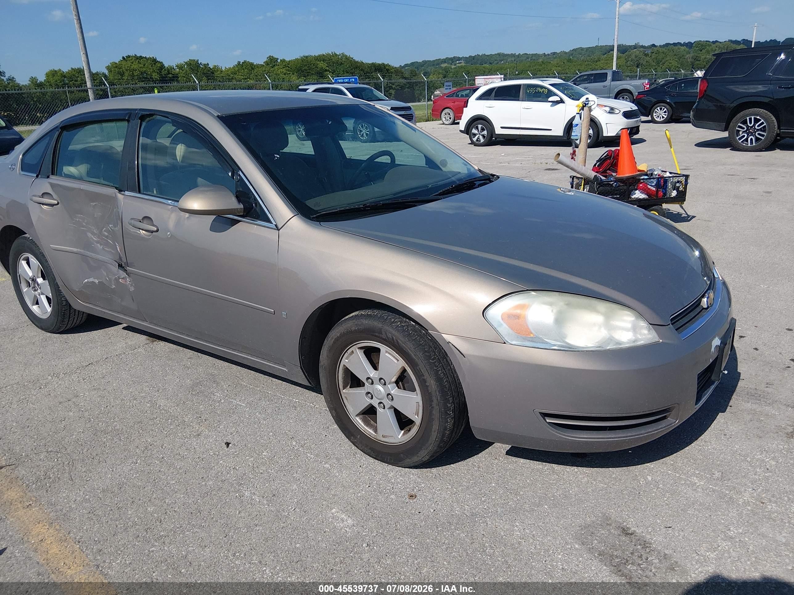 2007 Chevrolet Impala 3.5l Lt Золотой vin: 2G1WT55N879122164