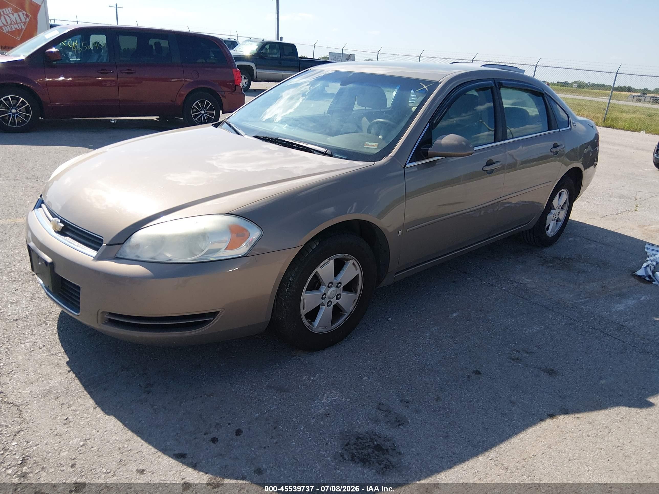 2007 Chevrolet Impala 3.5l Lt Золотой vin: 2G1WT55N879122164