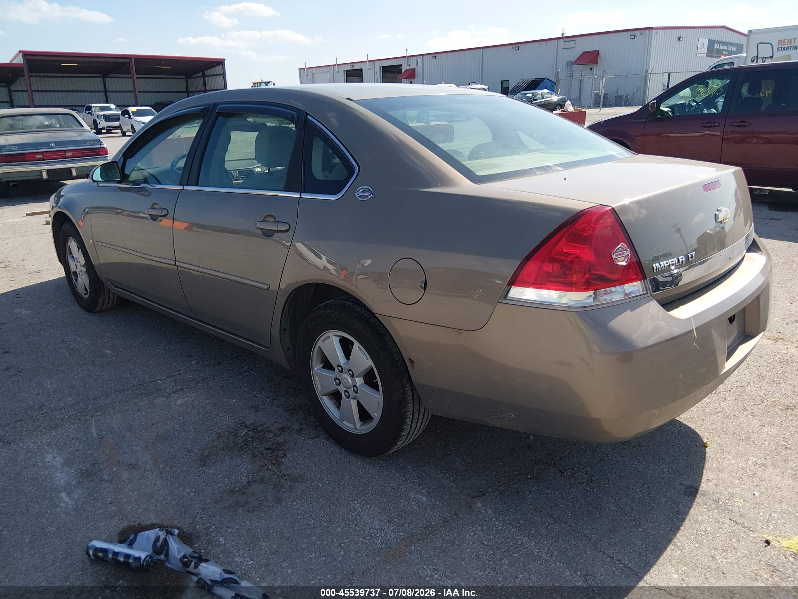 2007 Chevrolet Impala 3.5l Lt Золотой vin: 2G1WT55N879122164
