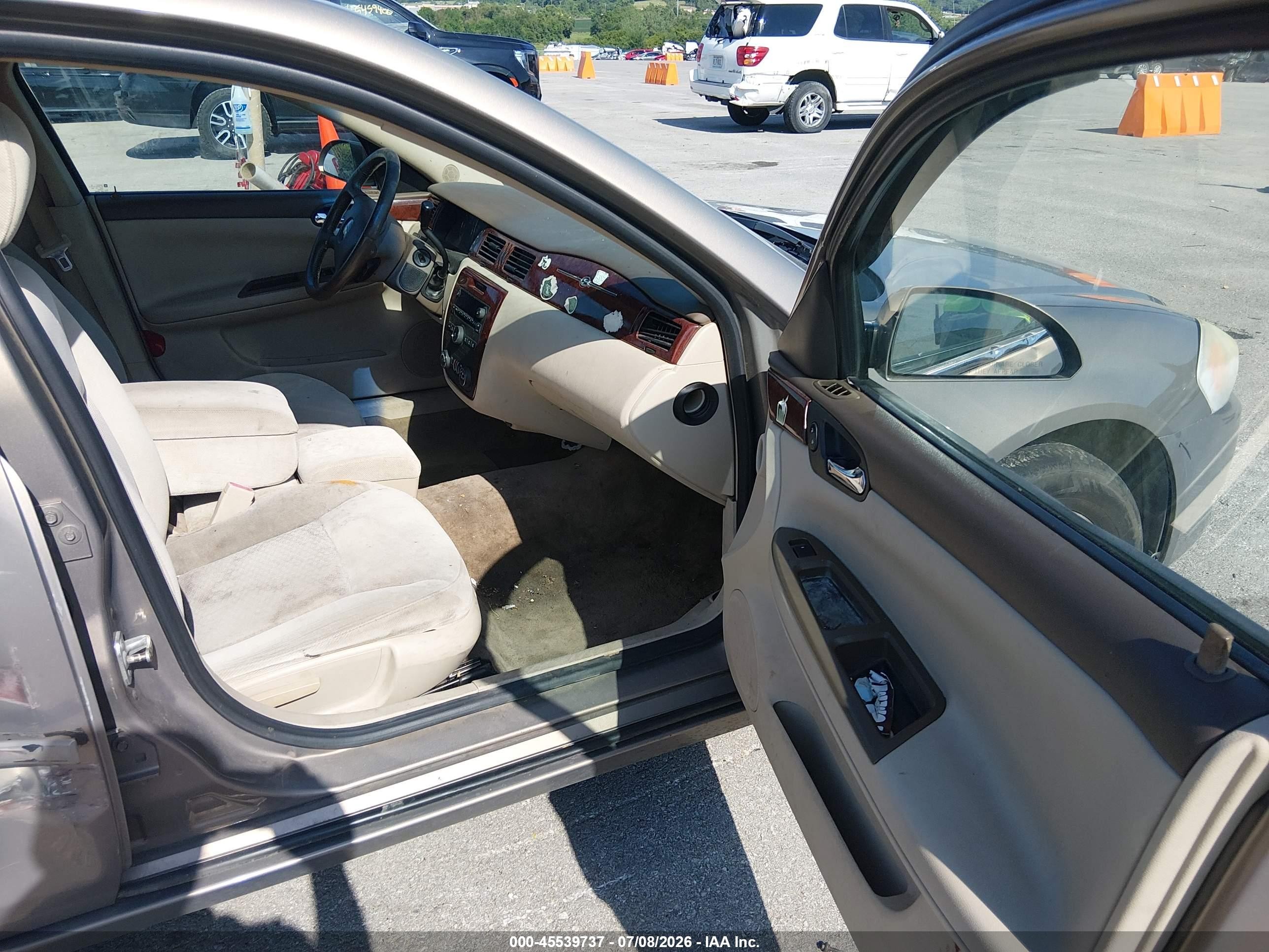 2007 Chevrolet Impala 3.5l Lt Золотой vin: 2G1WT55N879122164