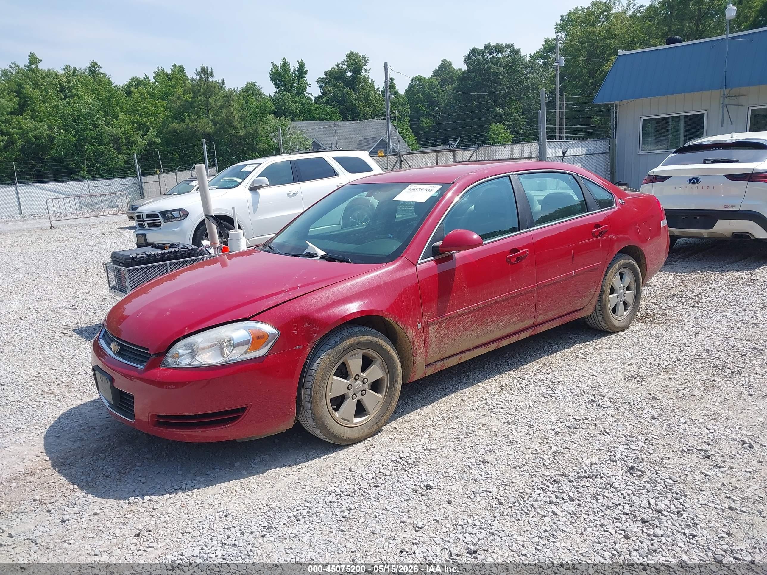 2008 Chevrolet Impala Lt Red vin: 2G1WT55N981208597
