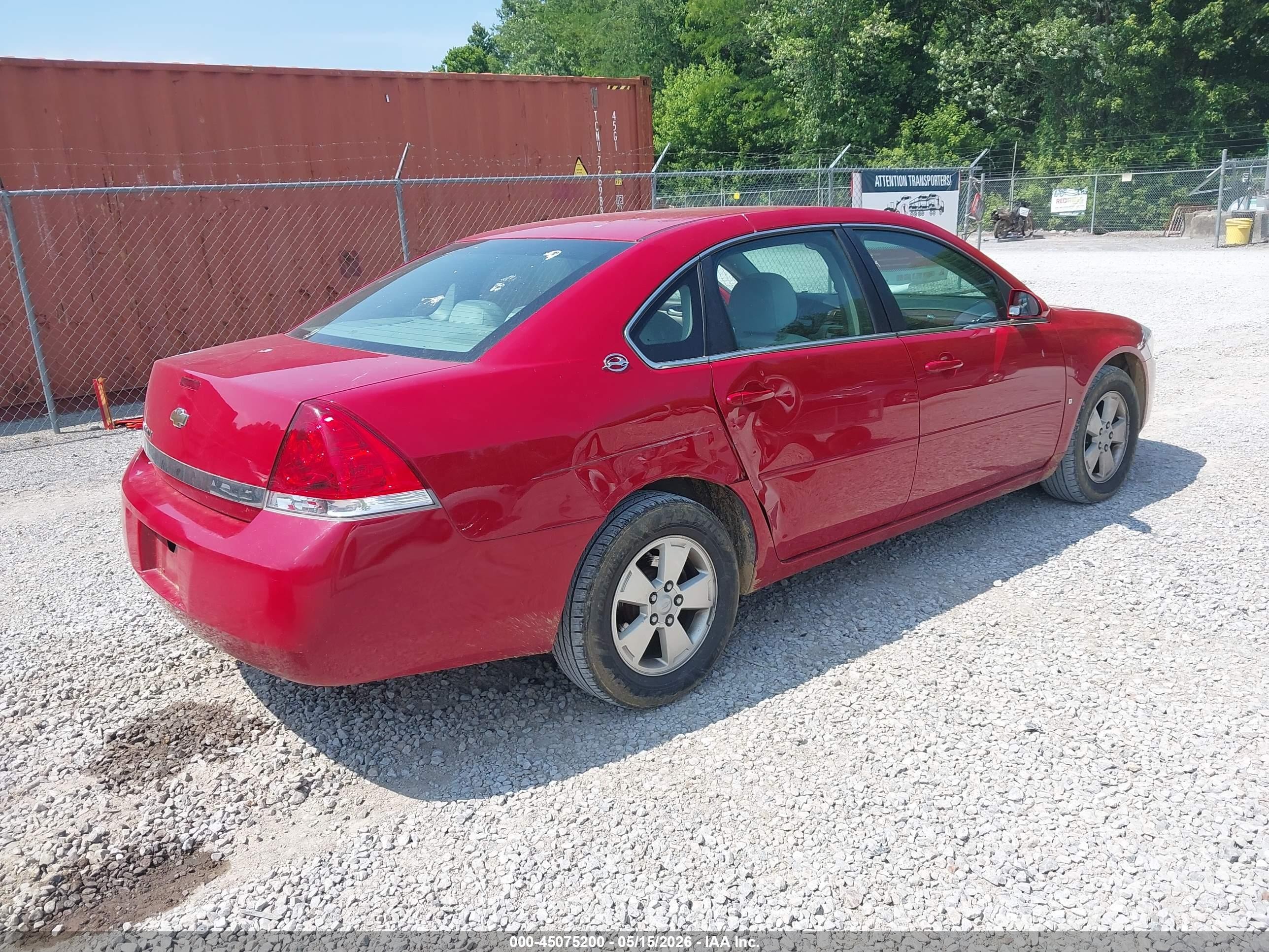2008 Chevrolet Impala Lt Red vin: 2G1WT55N981208597