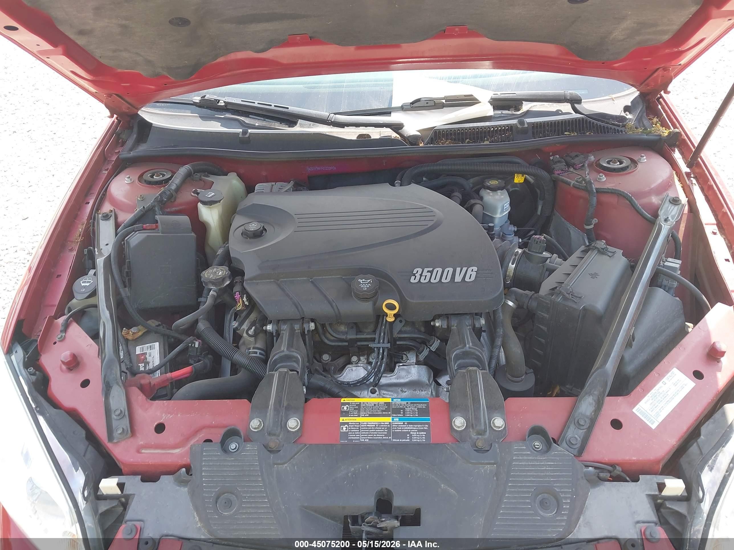 2008 Chevrolet Impala Lt Red vin: 2G1WT55N981208597
